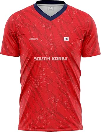 Amazon.com: South Korea Football/Soccer Jersey 2026 - Red Home Kit ...
