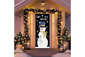 Delightful Snowman Door Cover: Embracing the Joy of Christmas