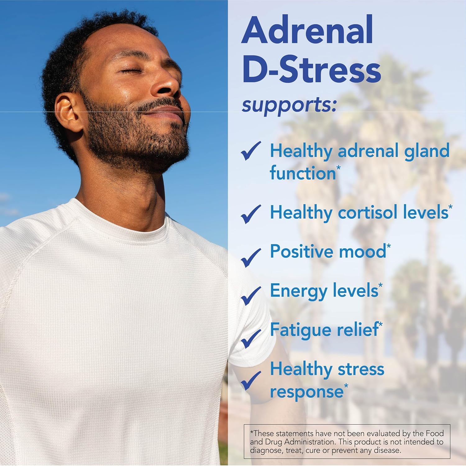 Patient One Adrenal D-Stress | Supplement to Support Healthy Stress Response and Cortisol Levels* | with DHEA, Ashwagandha and More | 90 Capsules