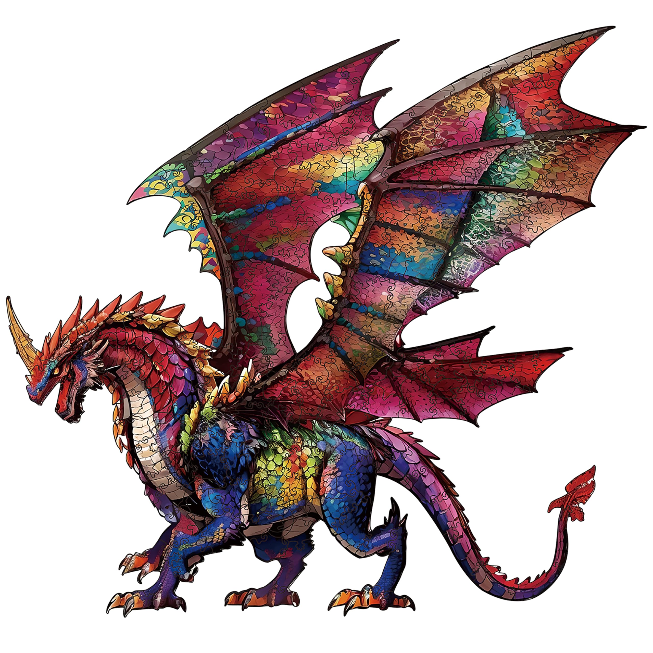 WHJSG Wooden Puzzle Adults, 200 Pieces Wooden Puzzle Animals for Adults and Children, Unique Animal Shape Puzzle