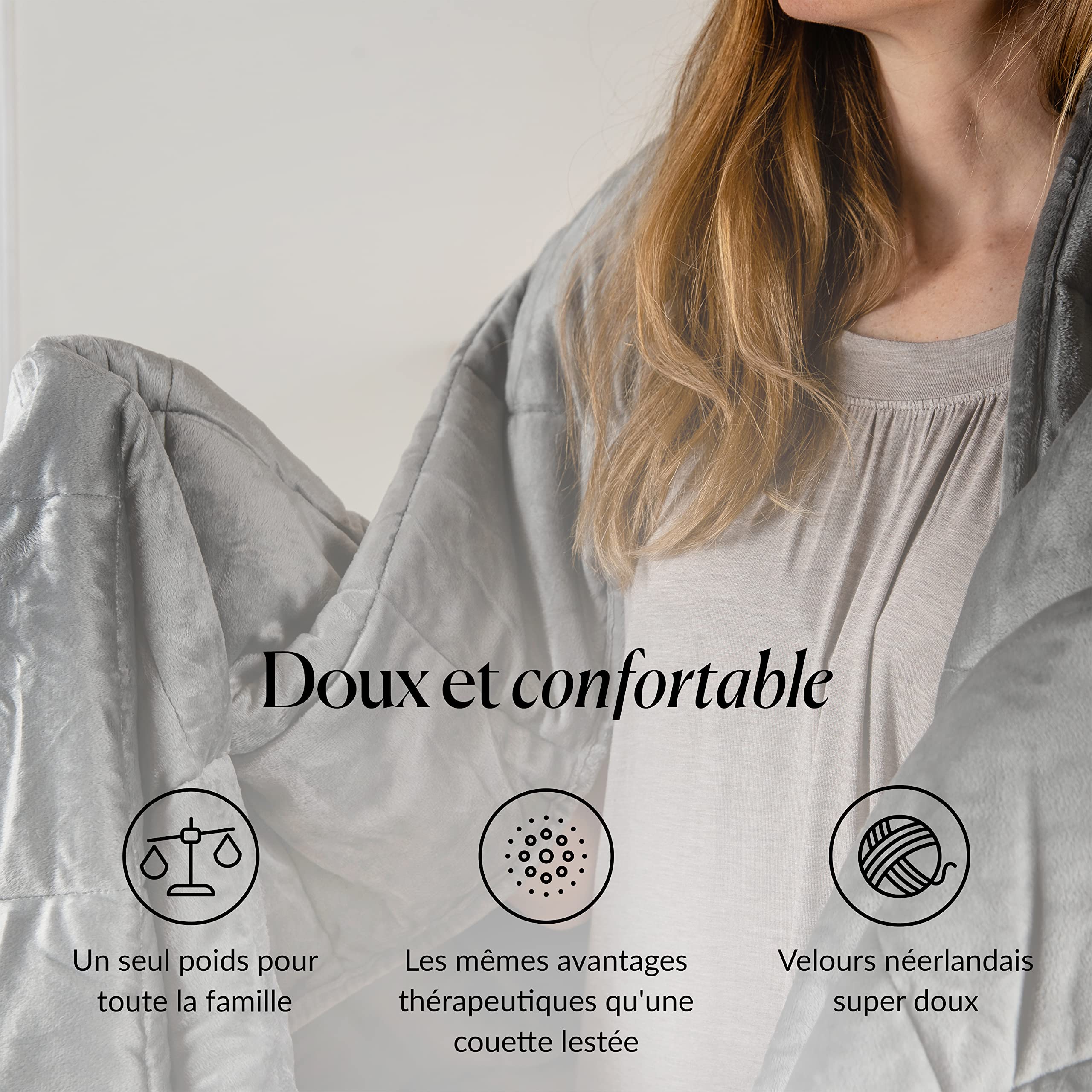 CURA Plaid Polaire pour Le Canapé - Couverture Polaire 140X200 6 Kg - Couverture Gravity Canapé - Plaid Canapé pour Adultes - Couvre-Lit Bordeaux