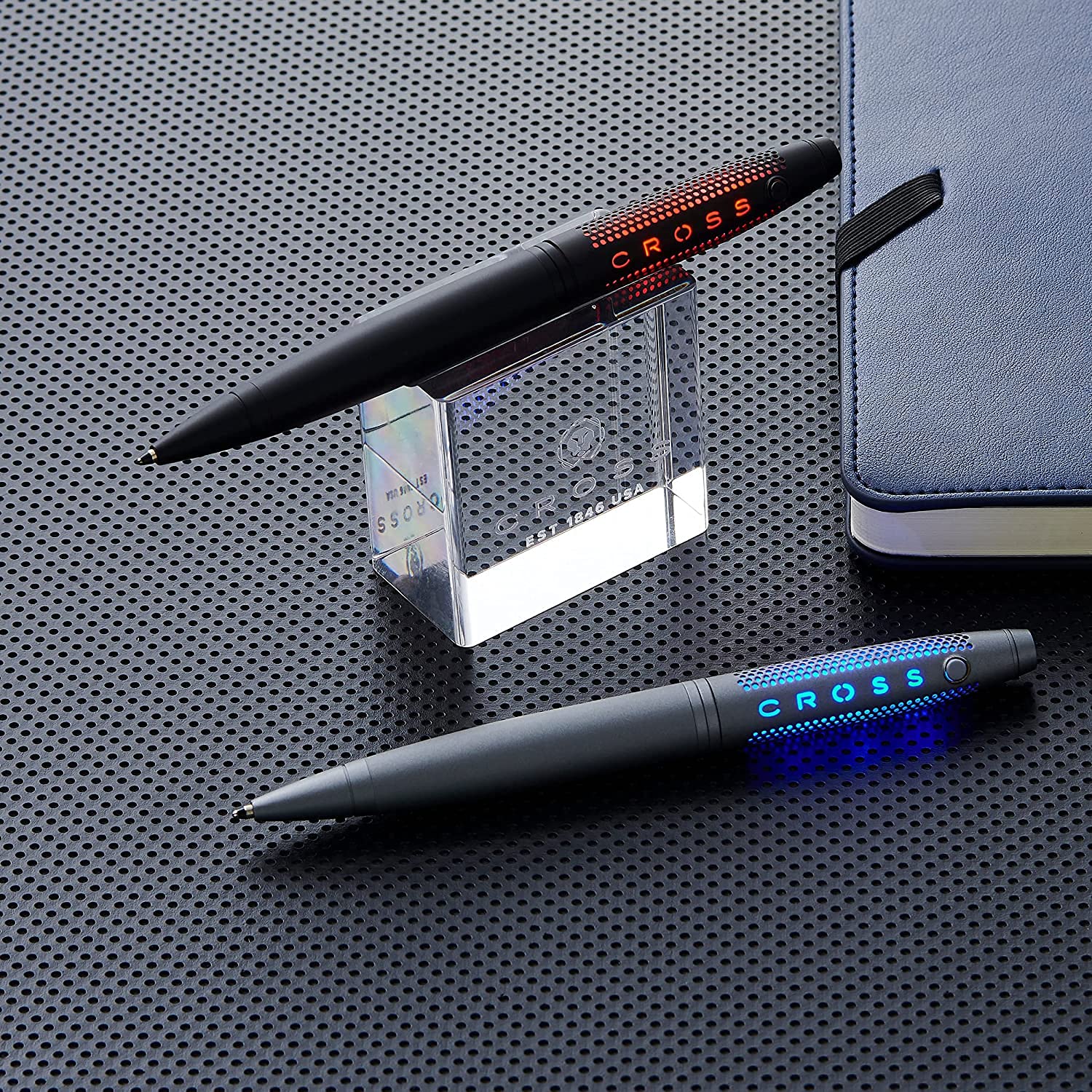Amazon | Cross Lumina マットブラック ボールペン レッド イエロー