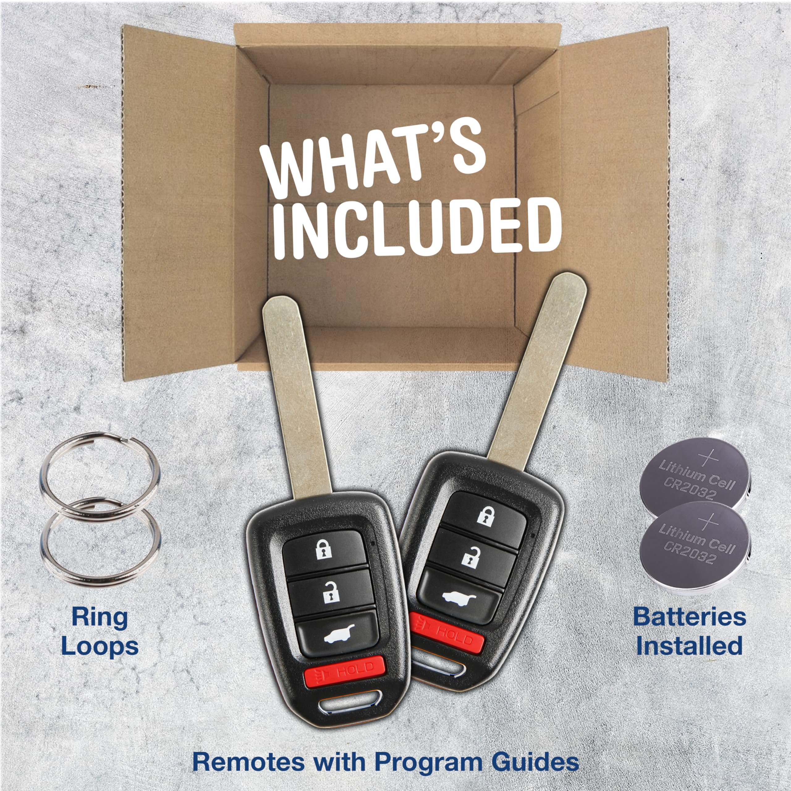 OEM UNCUT 17 18 HONDA CR-V CIVIC KEYLESS ENTRY REMOTE HEAD FOB MLBHLIK6-1TA
