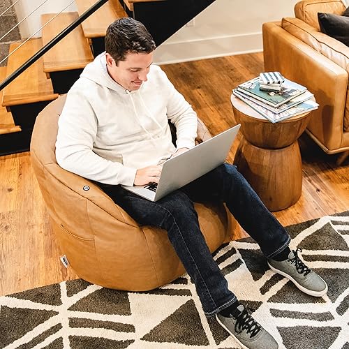 Miniatura 117 de Big Joe Milano Outdoor - Puf para exteriores, color blanco marino Cuero Montana Negro,Smartmax negro,Caribou,Carmel Montana Cuero,Blazer de