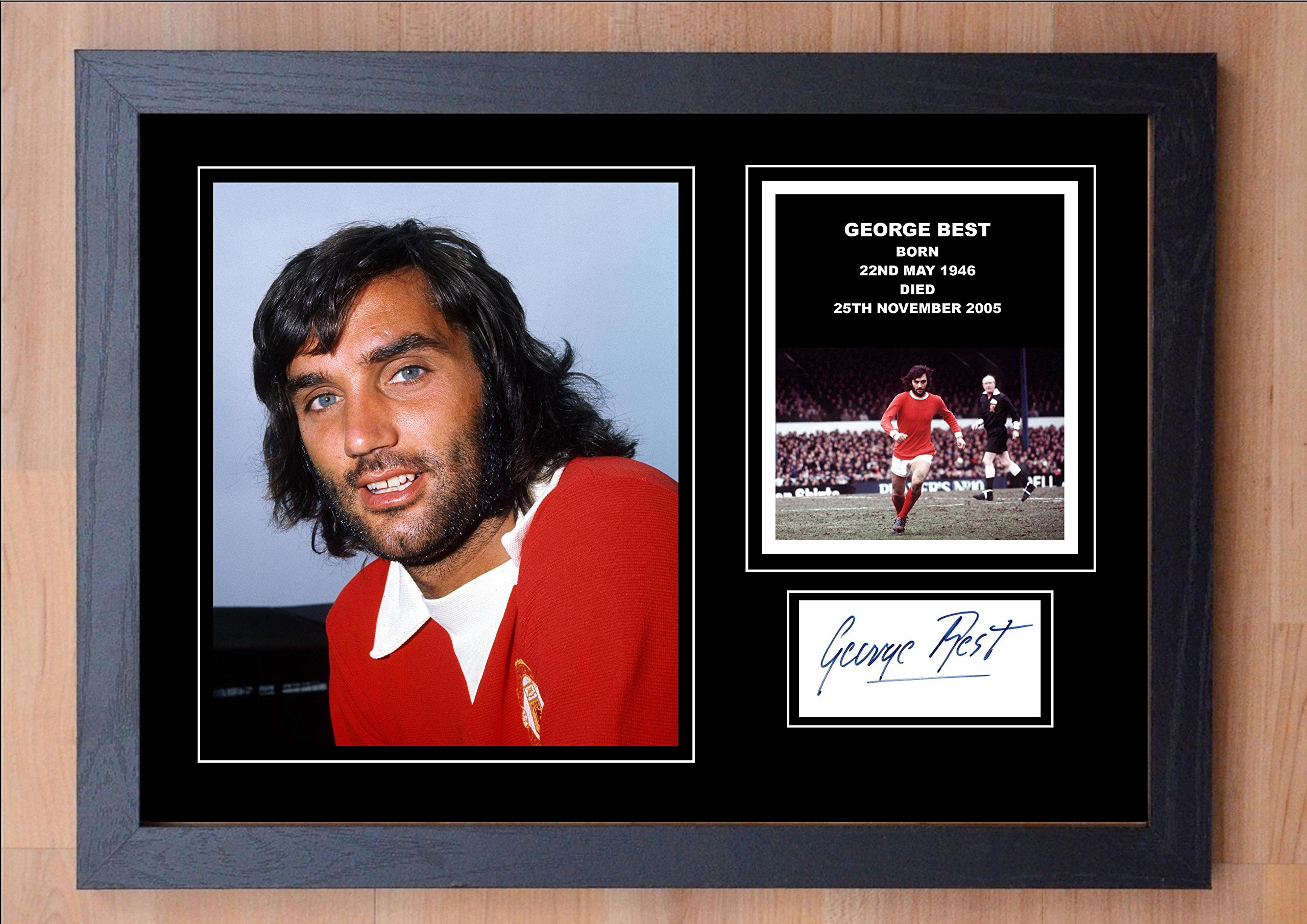 Mark Mountford Stunning Framed George Best Signed Autographed Print