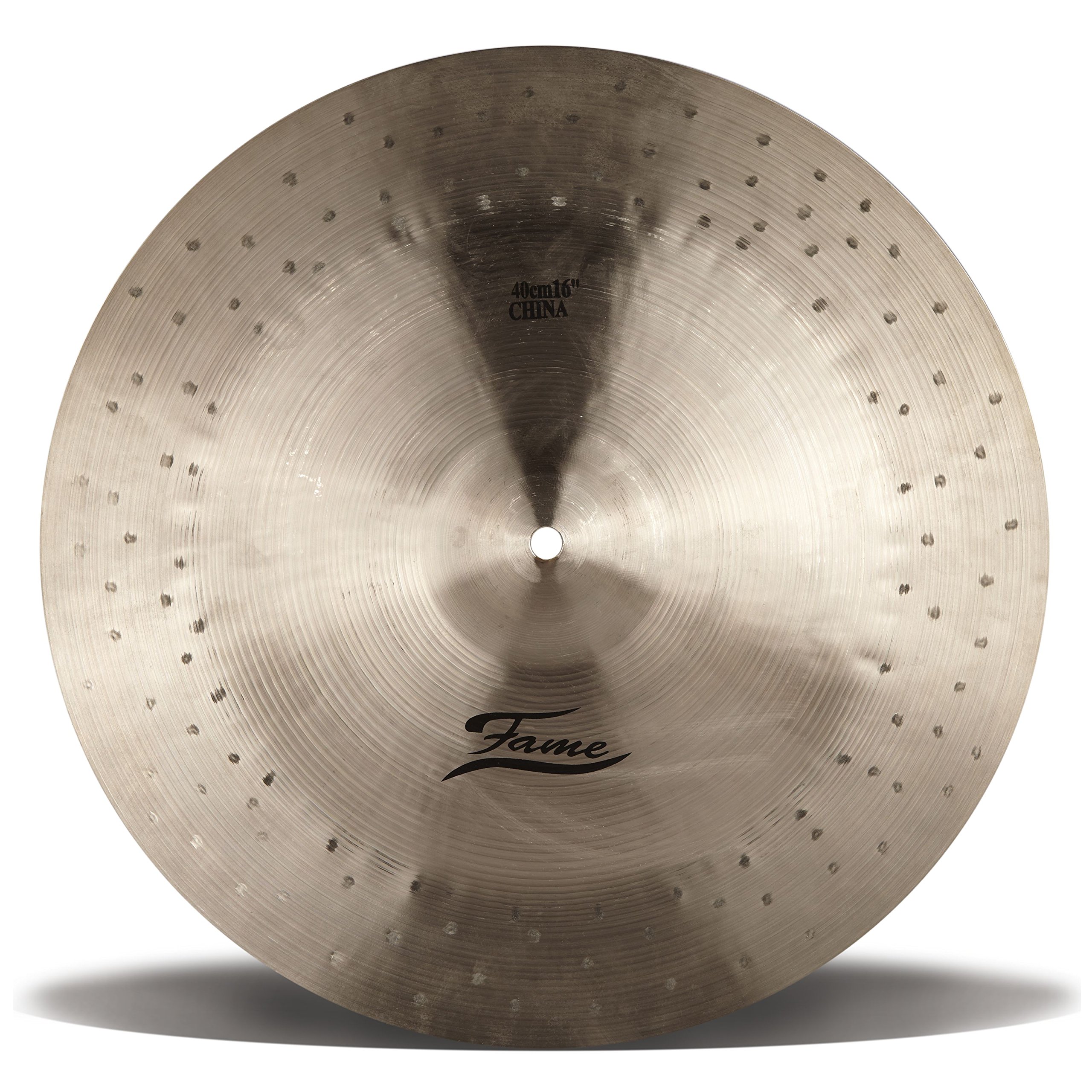 Fame Masters, 16 Zoll, Handgehämmertes B20 Bronze China Becken, Traditionelles Finish, Ausgewogener Warmer Sound, Professionelle Qualität, Ideal für Studio, Live Performance