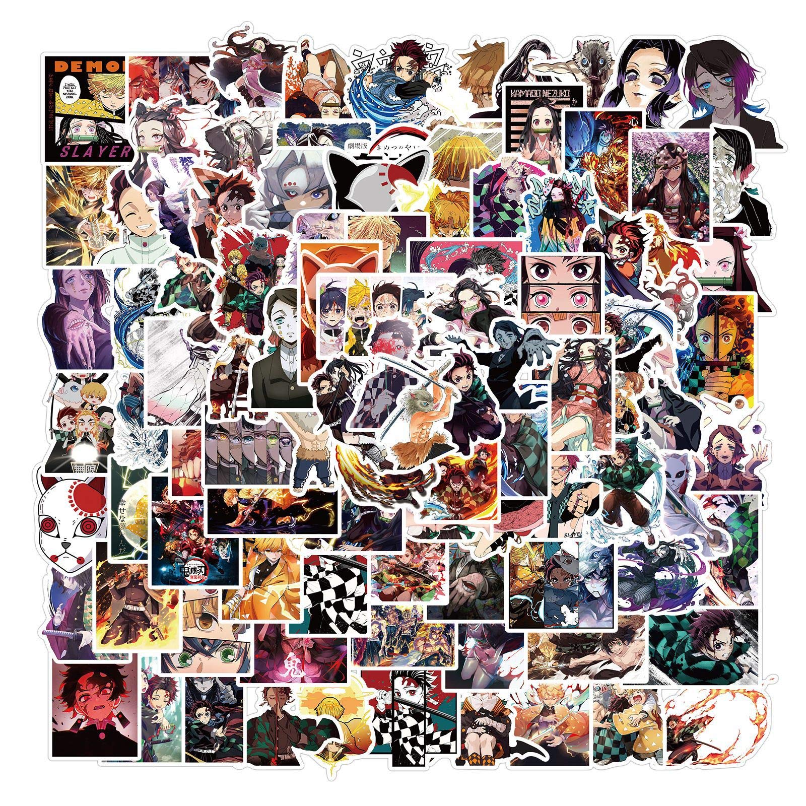 200pcs Demon Slayer Stickers Mugen Train Sticker Pack Demon Slayer 