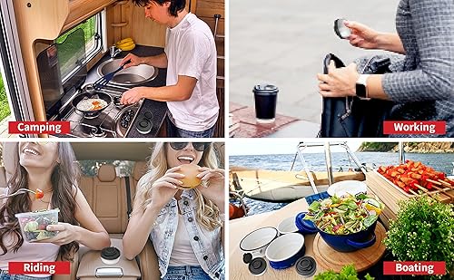 Miniatura 10 de SIGNORAWARE - Juego de 2 saleros y pimenteros medianos a prueba de humedad, para ir de campamento, picnic al aire libre, cocina, loncheras, juego de