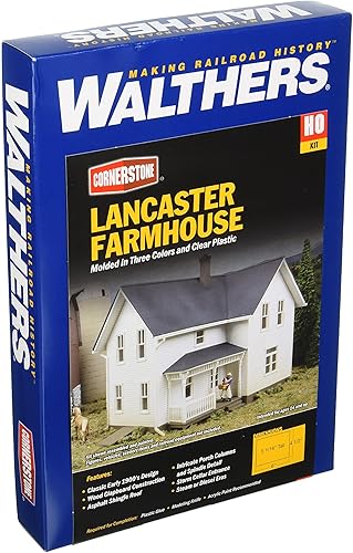 Walthers Cornerstone Rural USA - Kit de plástico de granja Lancaster