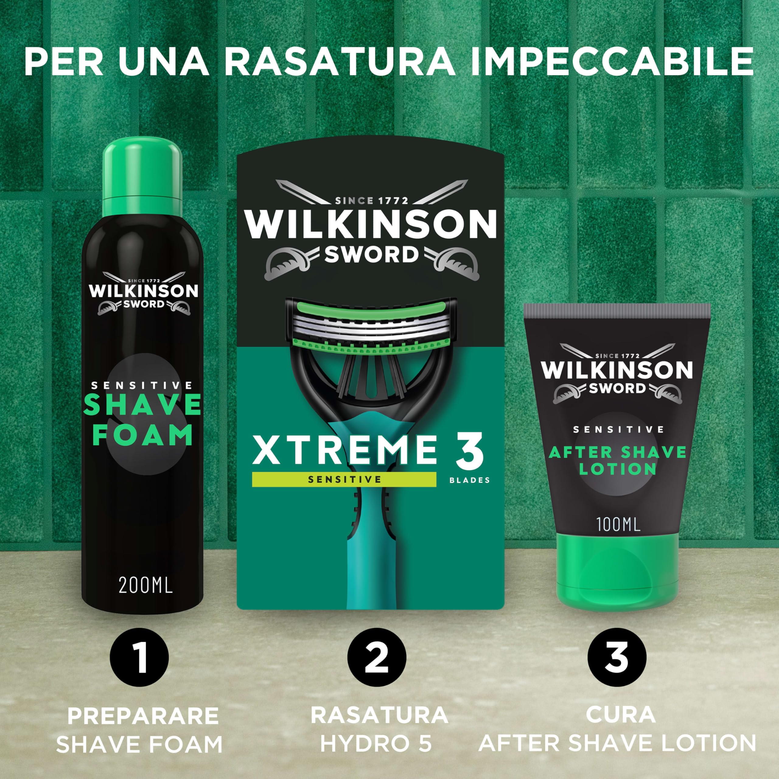 Wilkinson Sword Xtreme 3 Sensitive - Confezione da 4+2 rasoi usa e getta uomo
