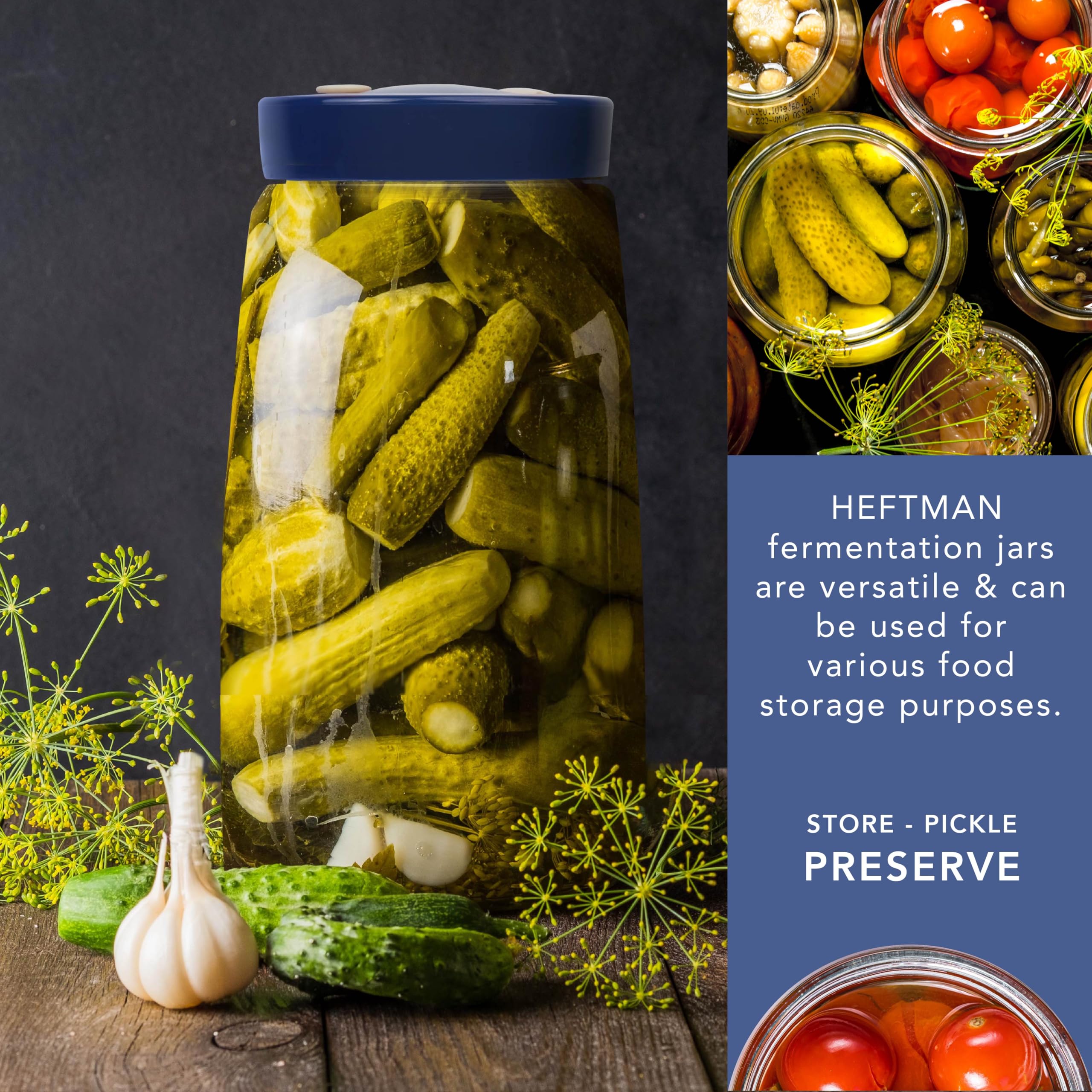 Pesi Di Fermentazione In Vetro Da 230g | Per Sauerkraut, Kimchi E Sottaceti | Barattoli Bocca Larga