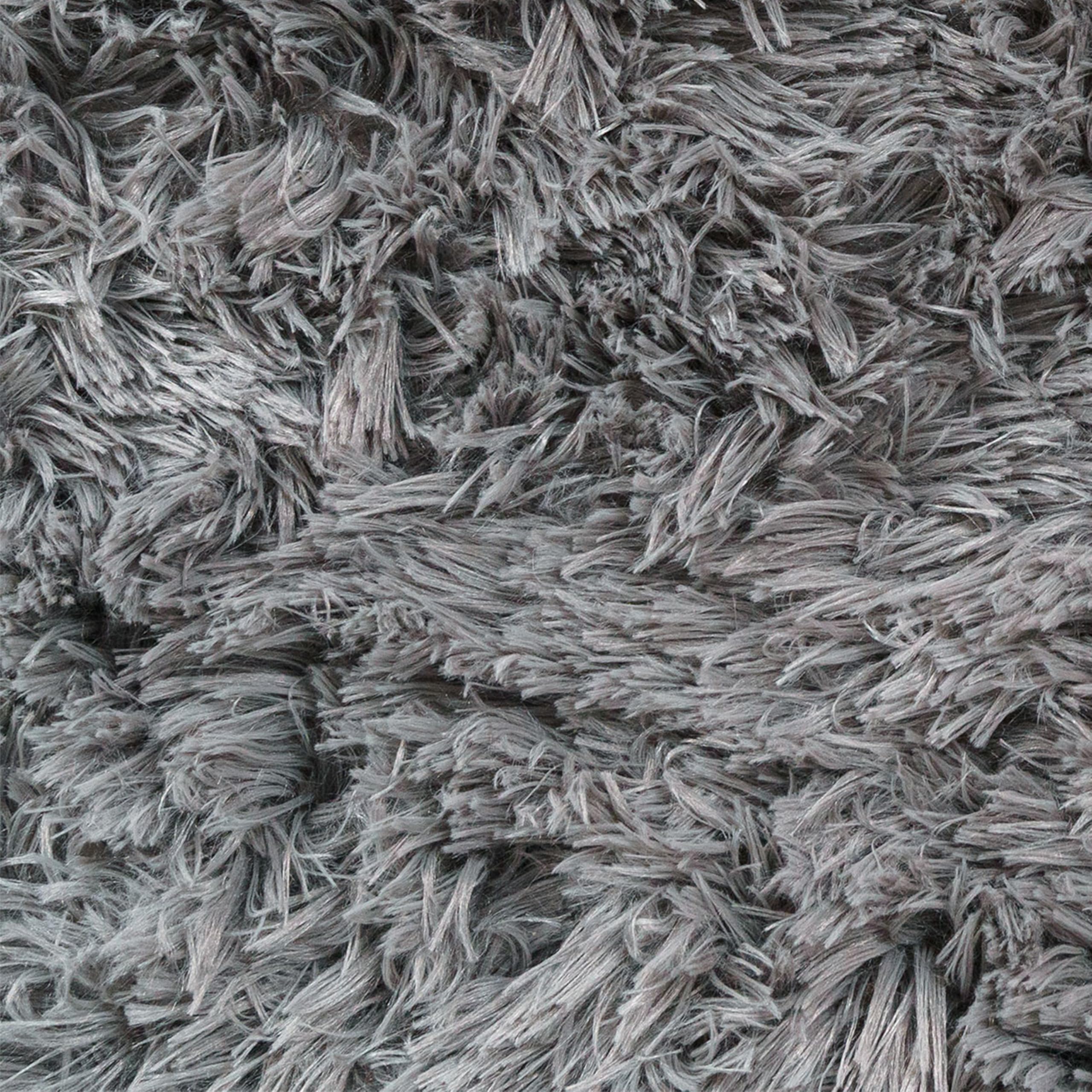 Paco Home Hochflor Teppich Wohnzimmer rutschfest Fellteppich Shaggy Flauschig Weich Modern Kunstfell Fell Imitat Einfarbig, Grösse:200x280 cm, Farbe:Grau