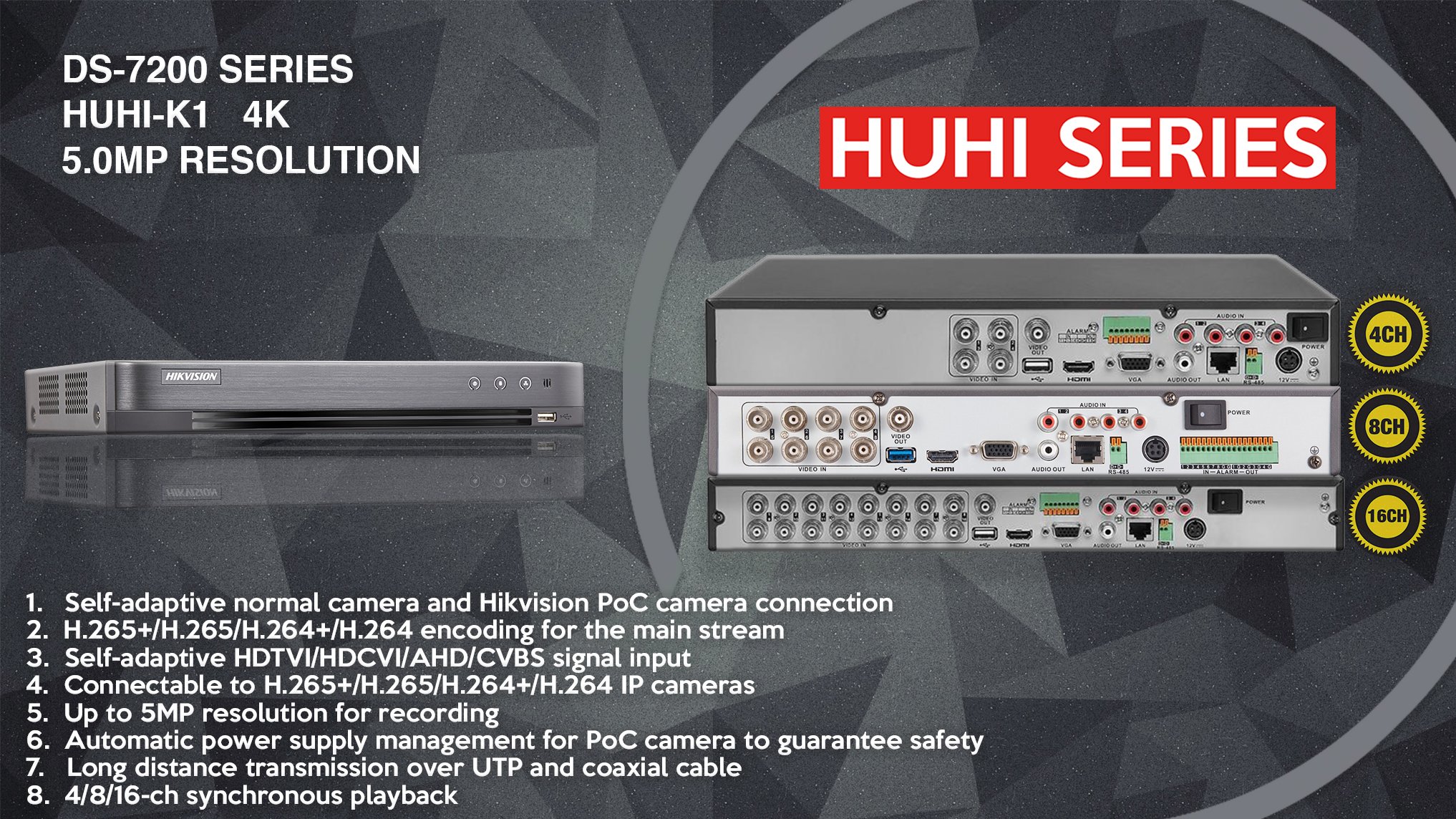 16 CH Hikvision 5 MP CCTV Sistema de Seguridad 12 x LTS Cámaras CMHT1352N 4K Resolución DS-7216HUHI/K2 DVR + 2 TB HDD (Full Kit + 12 cámaras + 2 TB)