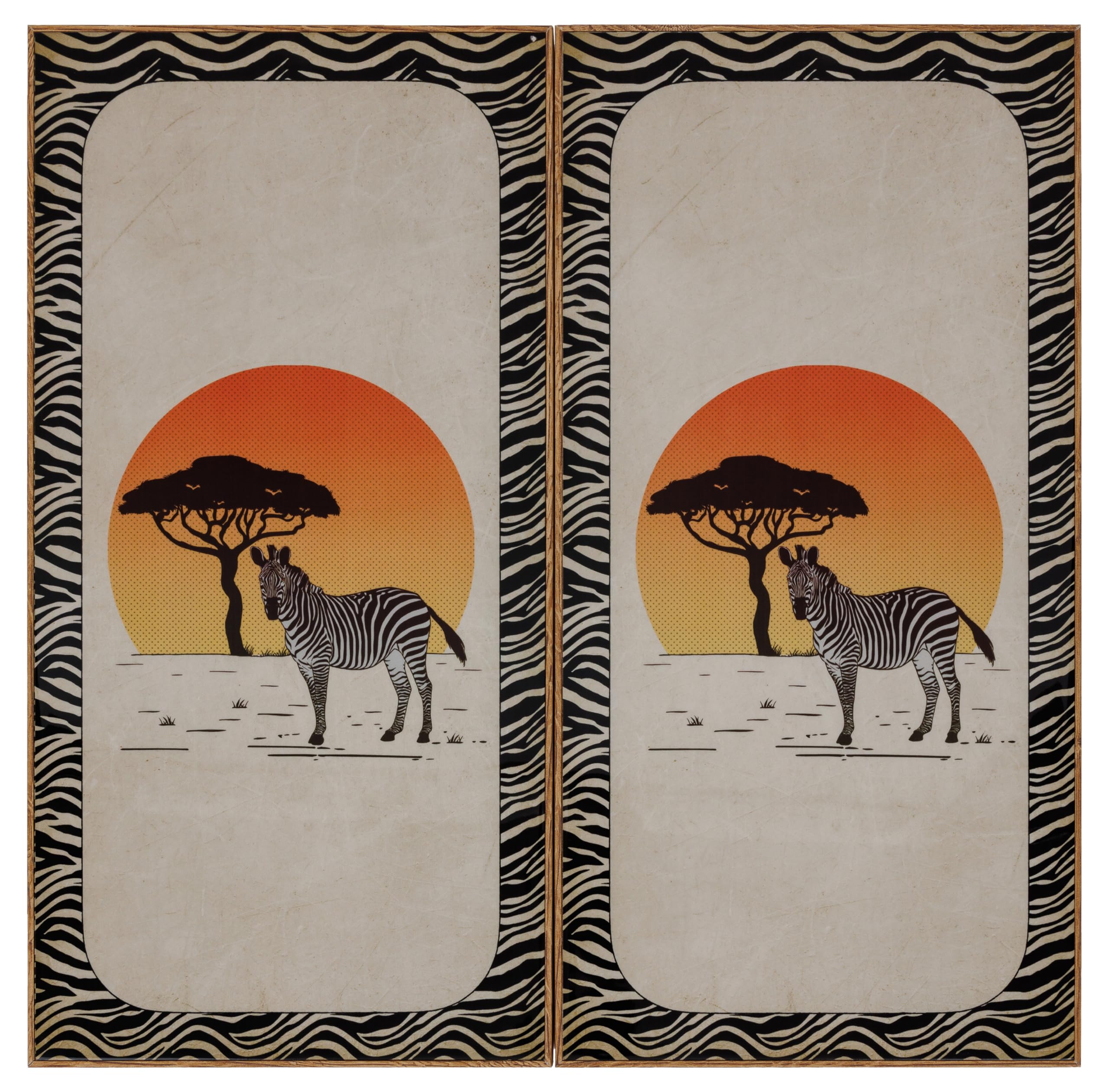 Zebra Illusions Design Backgammon Gioco da tavolo 48 centimetri in legno con pietre da gioco in acrilico amici e adulti