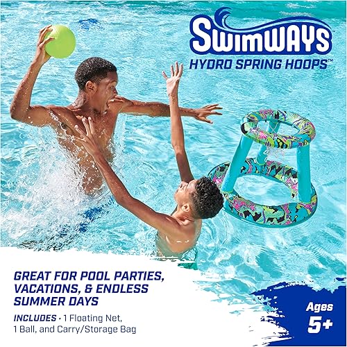 Miniatura 2 de Swimways Aros de resorte hidráulico, juguete de piscina, juego inflable de baloncesto