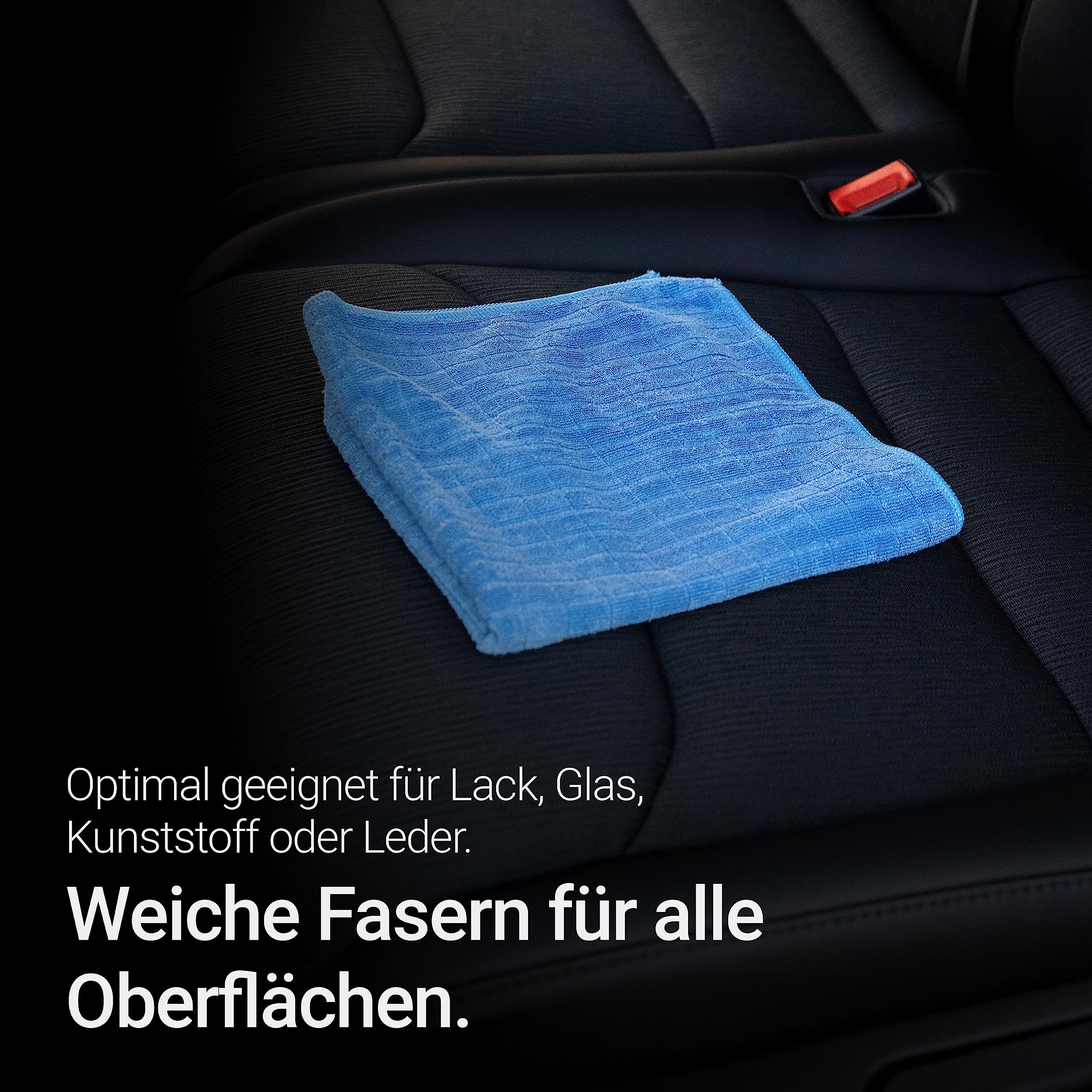 Renideo Auto Trockentuch Blac 80x50cm - Premium Mikrofaser Fusselfrei