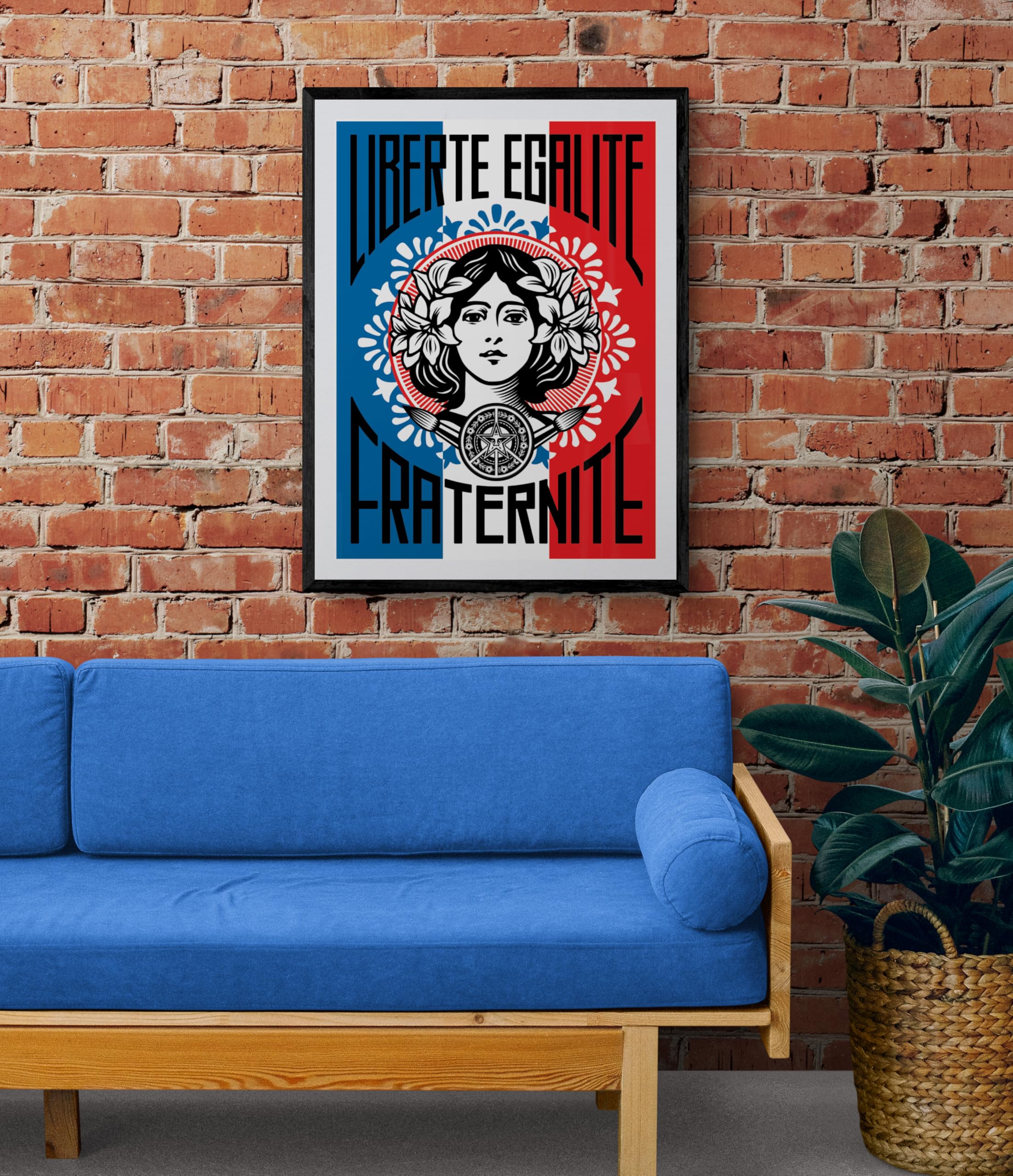 Art et musées - Liberté, égalité, fraternité de Shepard Fairey, alias Obey - Paris-13e
