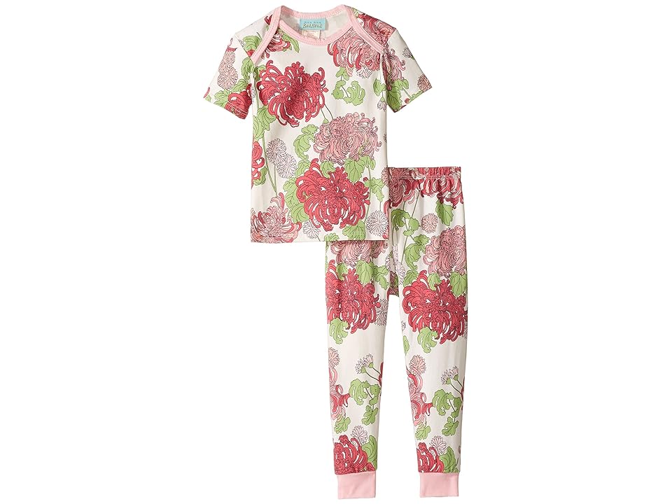 

BedHead Kids Short Sleeve Long Pants Set (Infant) (Coral Mum's Favorite) Girl's Pajama Sets