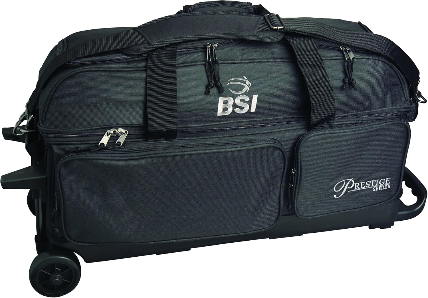 BSI Prestige 3 Ball Roller Bowling Bag /Silver LogoBlack