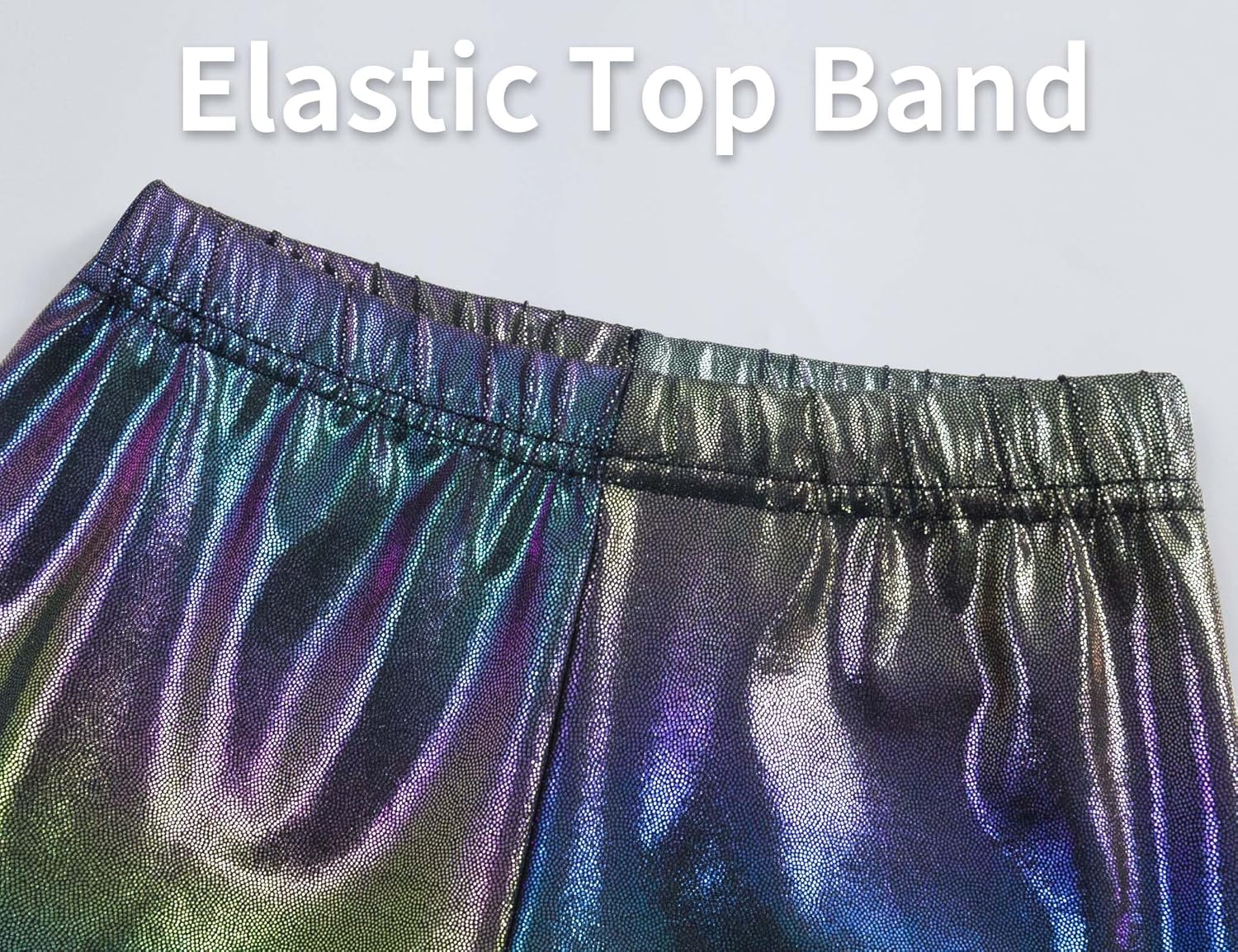Gnainach Girls Metallic Leggings Stretch Comfort Shiny Mystique Dance Pants for Toddler Kids Teen Yoga Party Workout - Image 4