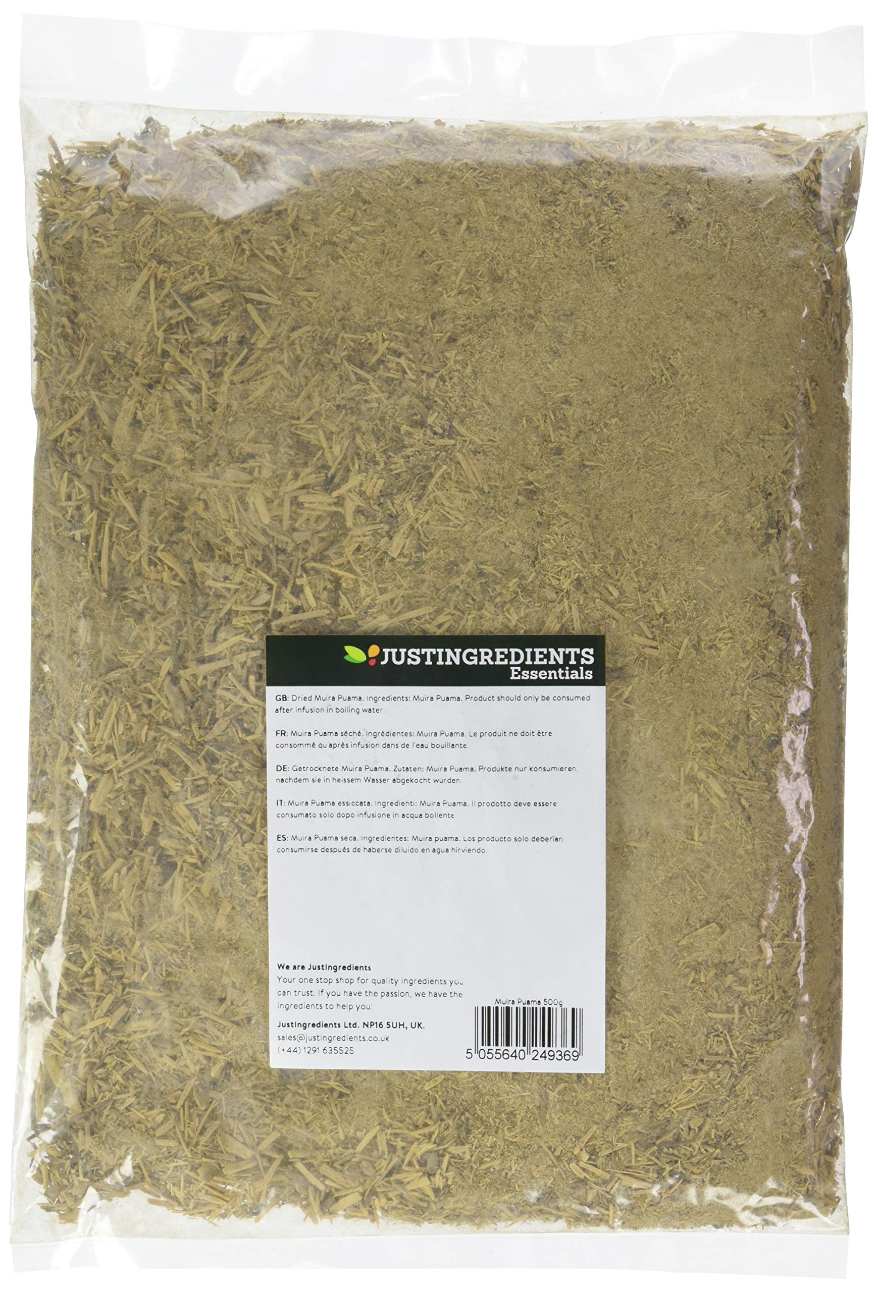 JustIngredients Essential Muira Puama 500 g - Lot de 2