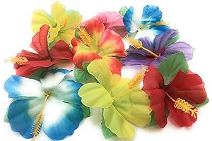 Oojami Artificial Hibiscus Flowers for Tabletop Decoration