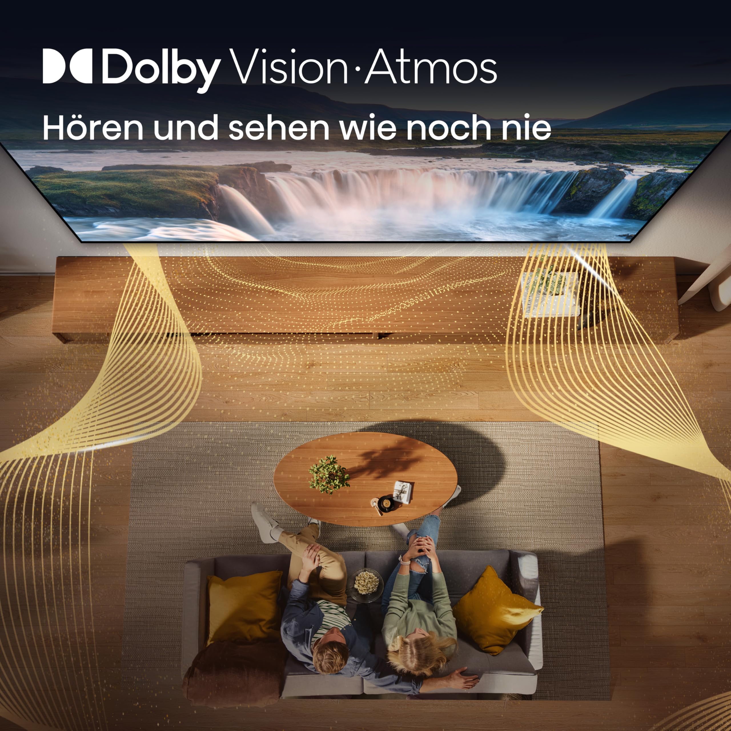 Hisense 55E7DS Fernseher 55 Zoll, 4K UHD QLED, Smart TV, Hi-View AI Engine, 60Hz Game Mode Plus, Dolby Vision IQ, HI-QLED Colour, Filmmaker Mode, AI Smooth Motion, Airplay, Sprachsteuerung[2026]