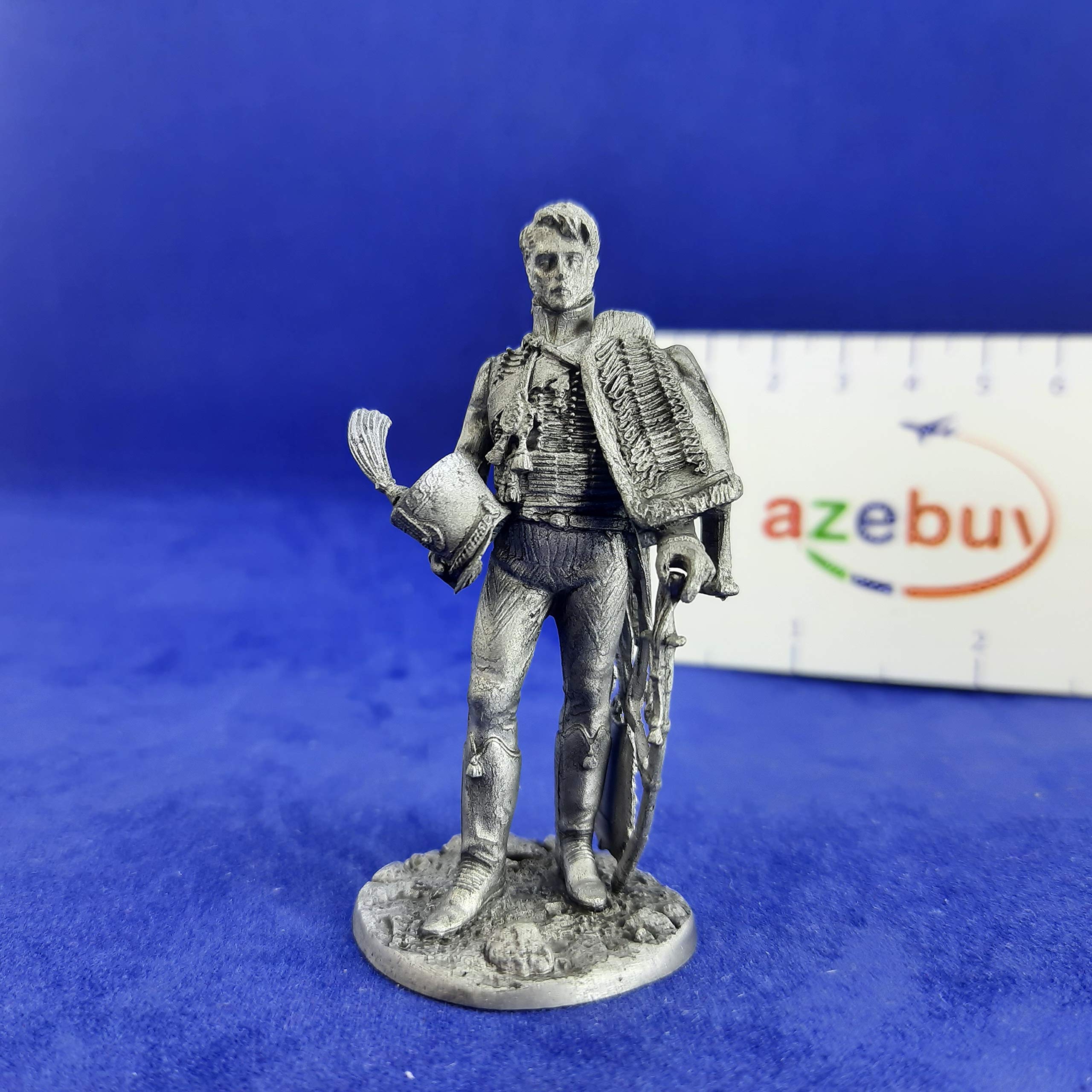 Colonel Baron Lenien Adjutant Marshal Berthier 1810 Year 1/32 Scale Unpainted Tin Figure Napoleonic Wars Handmade Collectible Miniature