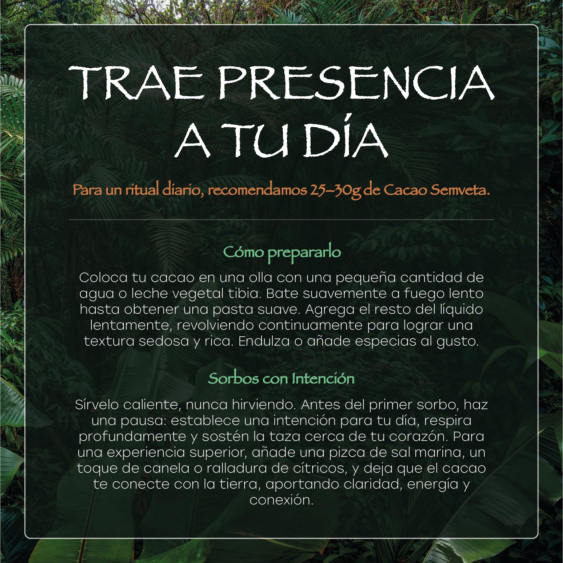 Pasta de Cacao Ceremonial Ecuatoriano 500 g – Grano Nacional – El Chocolate para Beber Más Antiguo del Mundo – Bloque de Cacao Ceremonial Puro