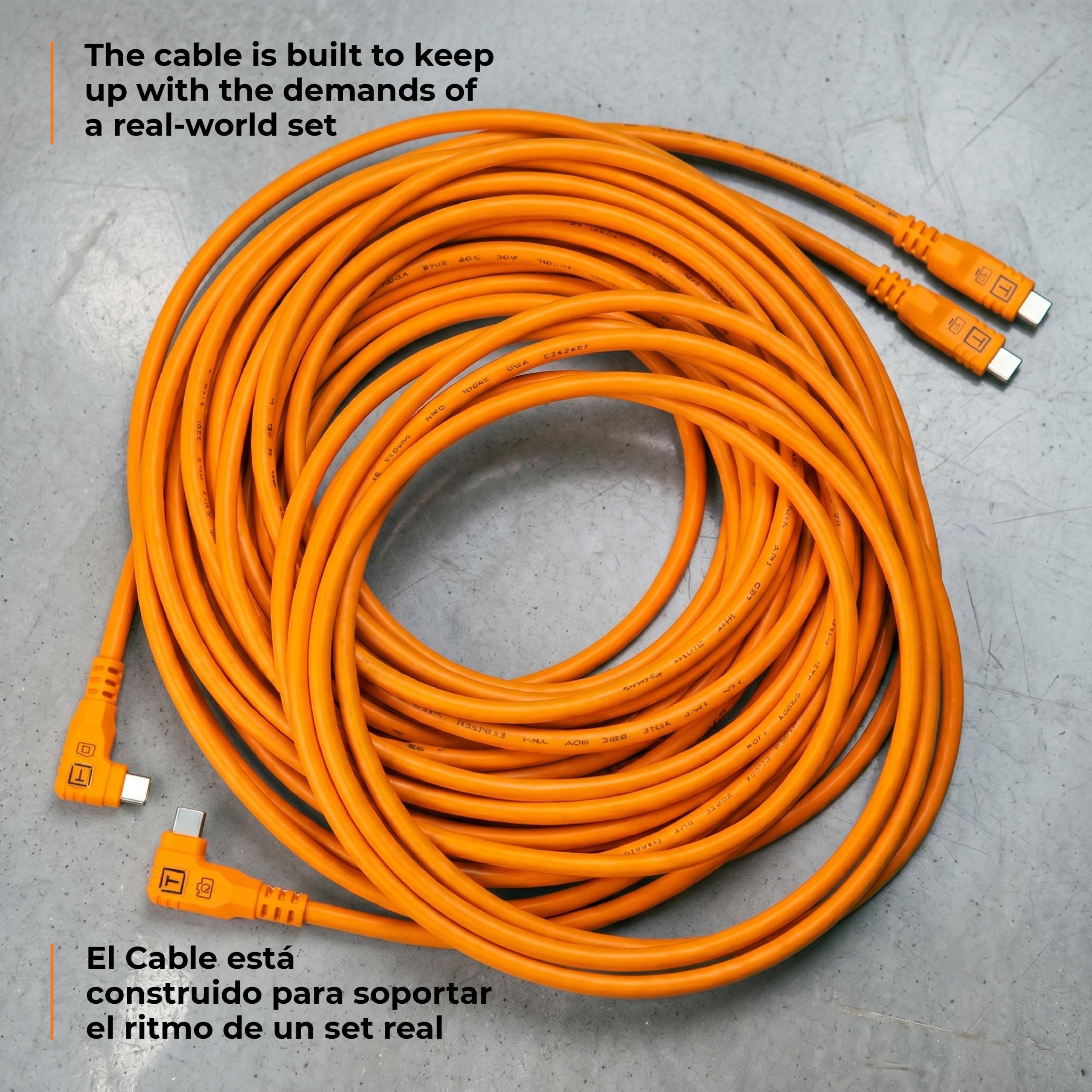 Tether Tools TetherPro Optima 10G USB-C Esclusivo trasferimento dati, cavo dritto a dritto