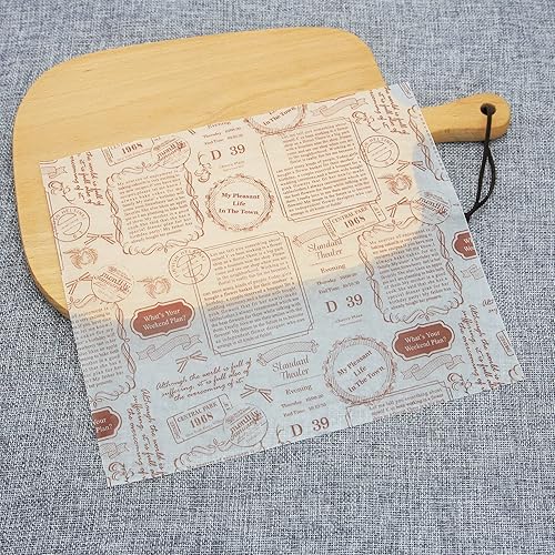 Miniatura 2 de 100 hojas de papel encerado, envolturas de delicatessen, bolsas de cestas, hojas de papel de delicatessen, papel de hornear cuadrados, papel