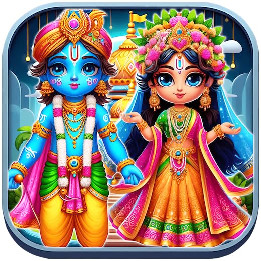 Radha Krishna Dress Up Games : Virtual Temple - Hindu God Lord Krishna : Gopi : Dress Up Game : Virtual Puja - Aarti