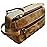 RUSTIC TOWN Leather Toiletry Bag for Men - Hygiene Organizer Travel Ditty Kit (Antique Brown)