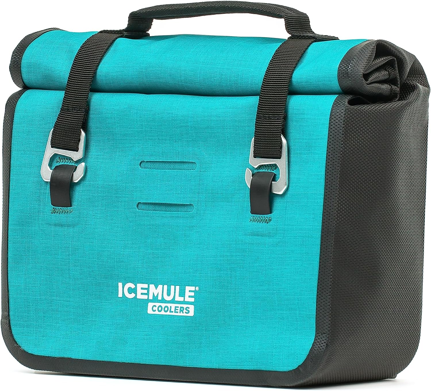 ICEMULE Impulse Cooler - 3-in-1 Bike Handlebar Bag, Cross-Body Tote and Cooler with Carry Handle, Insulated Lunch Bag, Portable, Waterproof, Soft Sided Cooler, 24+ Hours Cooling, Fits 3 Cans + Ice