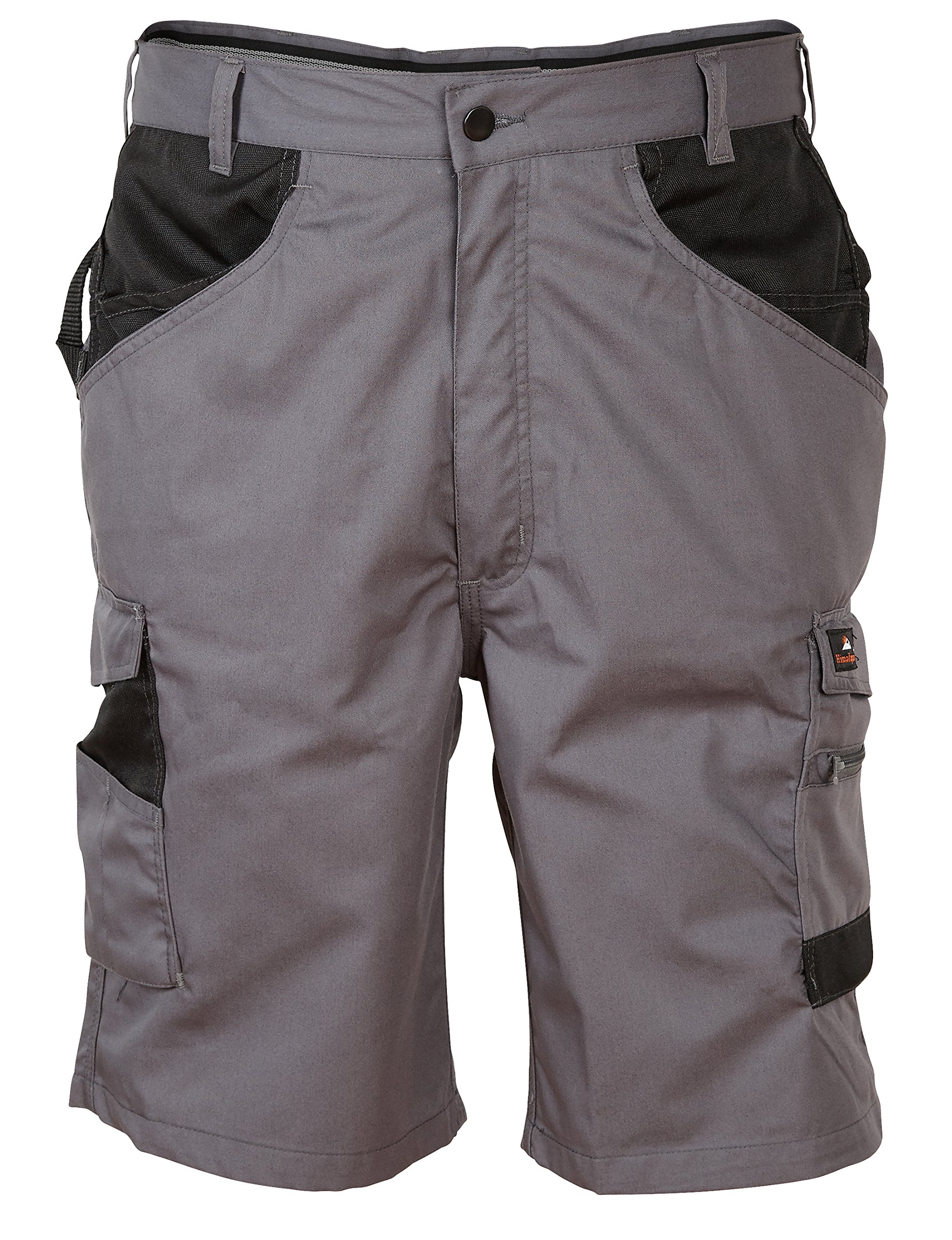 Himalayan Grau Icon Multi Pocket Heavy Duty Work Shorts Cargo Combat Bermuda Shorts (44", Grey)