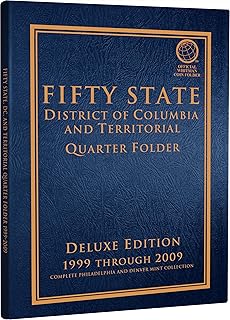 Item Number:1582380783 Fifty State plus D.C. & Territories Commemorative Quarter Folder (Official Whitman Coin Folder)