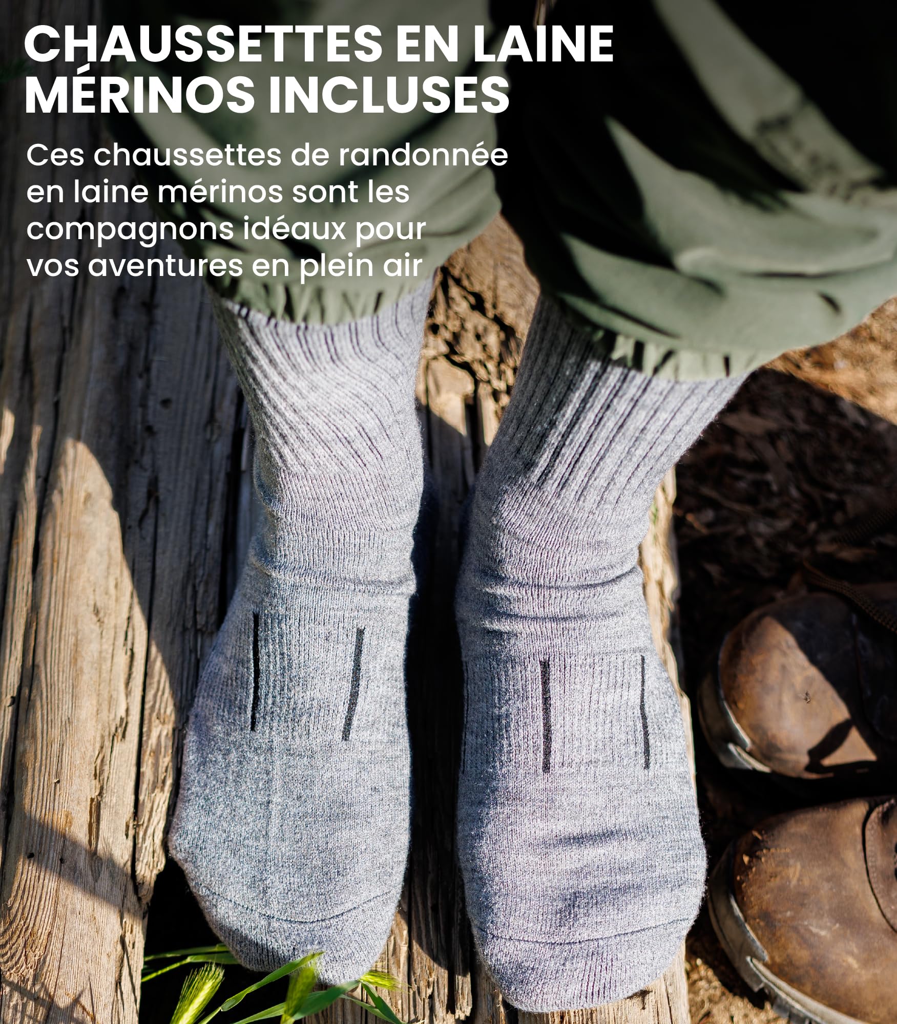Merino.tech T-Shirt en mérinos pour Femme + Chaussettes de randonnée gratuites – Léger, Respirant и Anti-Odeur