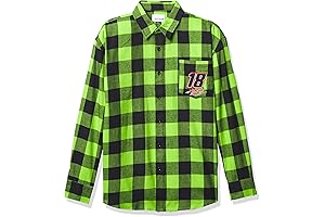 FOCO Flannel Long Sleeve Button Up Shirt for Enhanced Visibility