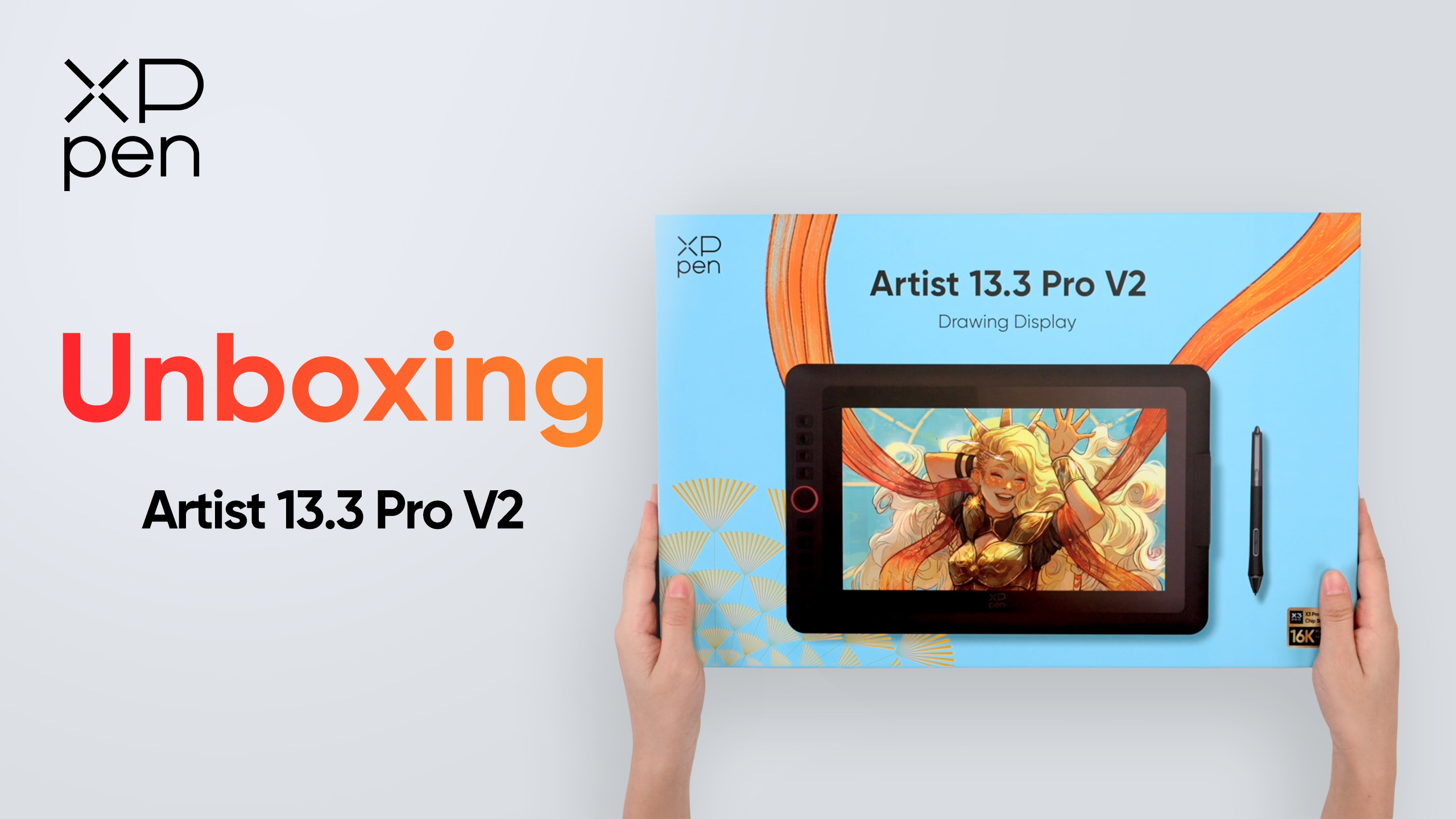 XPPen Artist13.3 Pro V2 Drawing Tablet with Full-laminated Screen