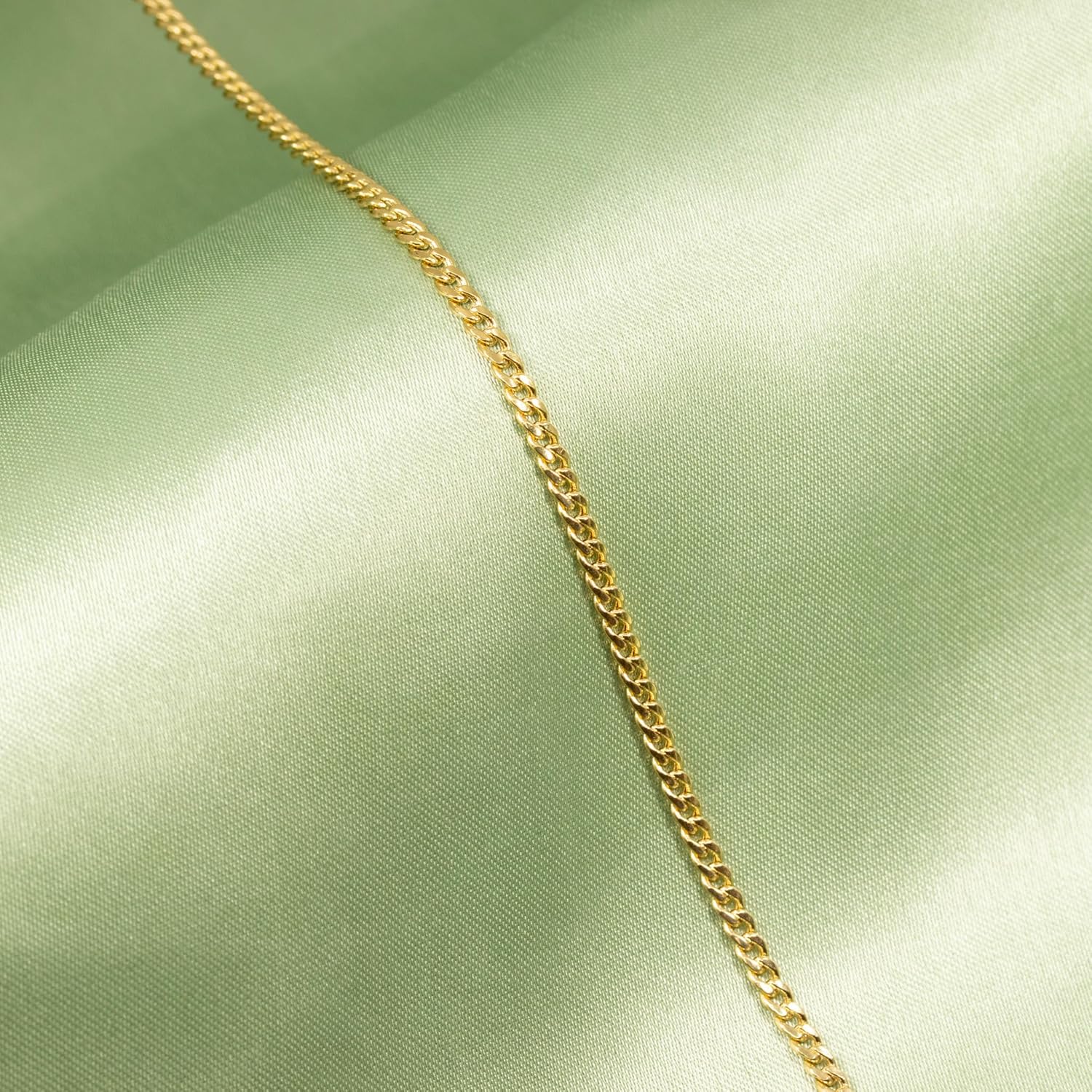 14k Gold Miami Cuban Chain Necklace for Women & Men (3mm-5mm Width, 16-24" Length) - Cadenas de Oro Puro de 14K - Image 8