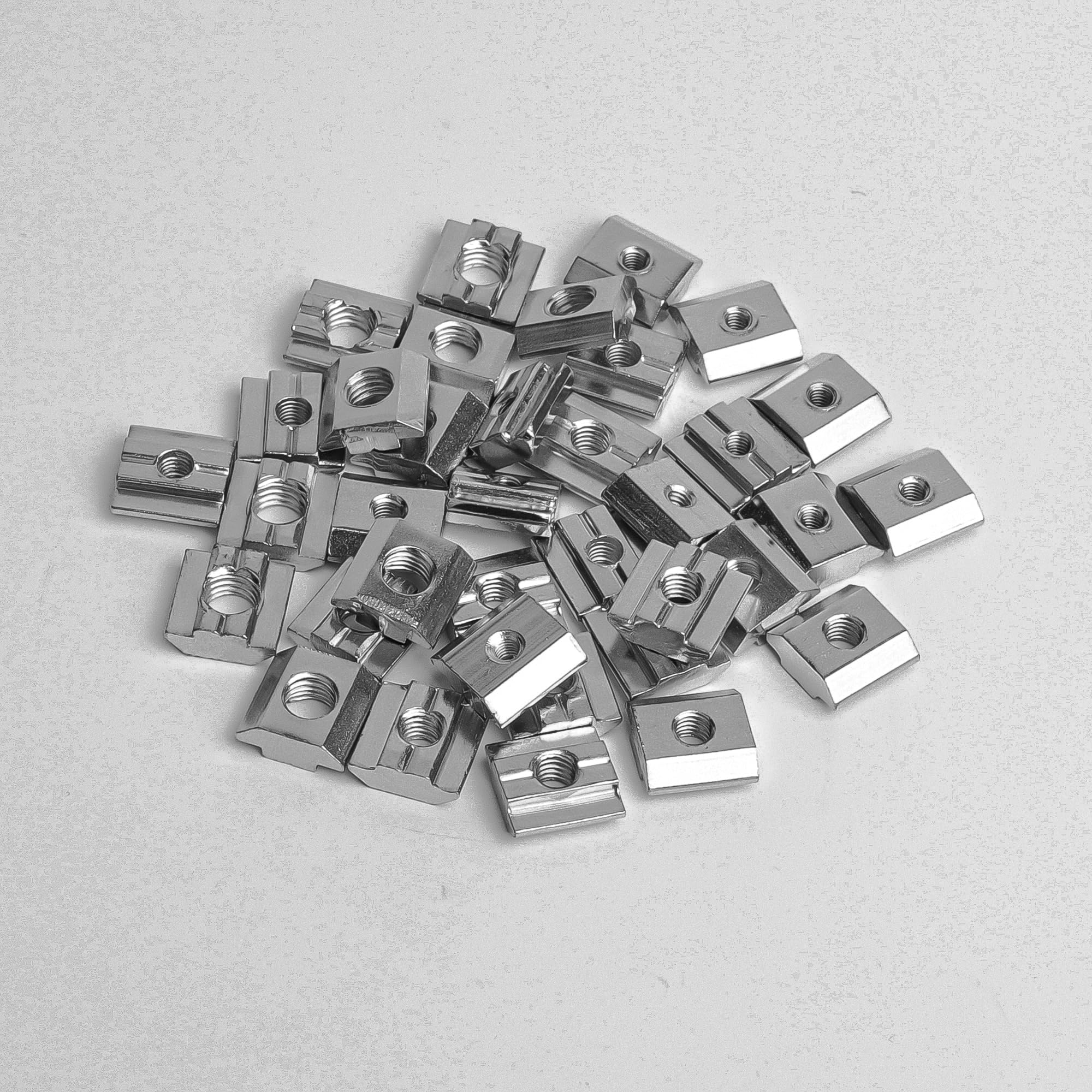 Dadi A T Sottili In Acciaio Inox Per Scanalatura Da 6mm - M3 M4 M5 M6 Per Profili Alluminio