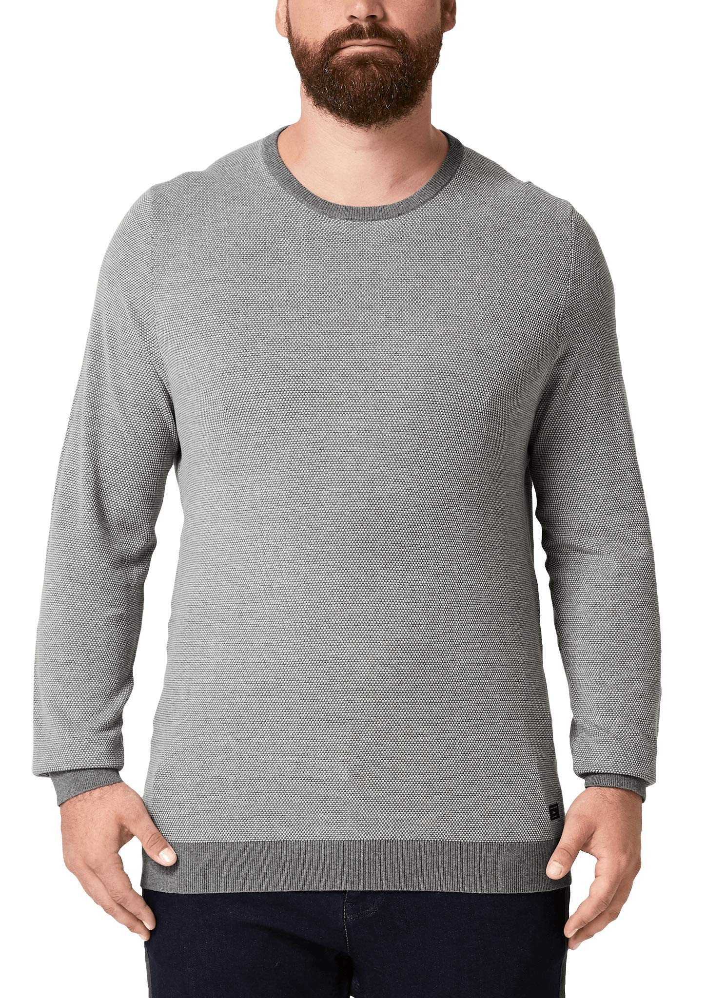 s.Oliver Big Size Men's Jumper - Black - XXX-Large