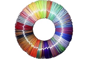 MIKA3D 3D Pen String: 25 Colors, Dual Color in 1 Silk PLA Refill Pack