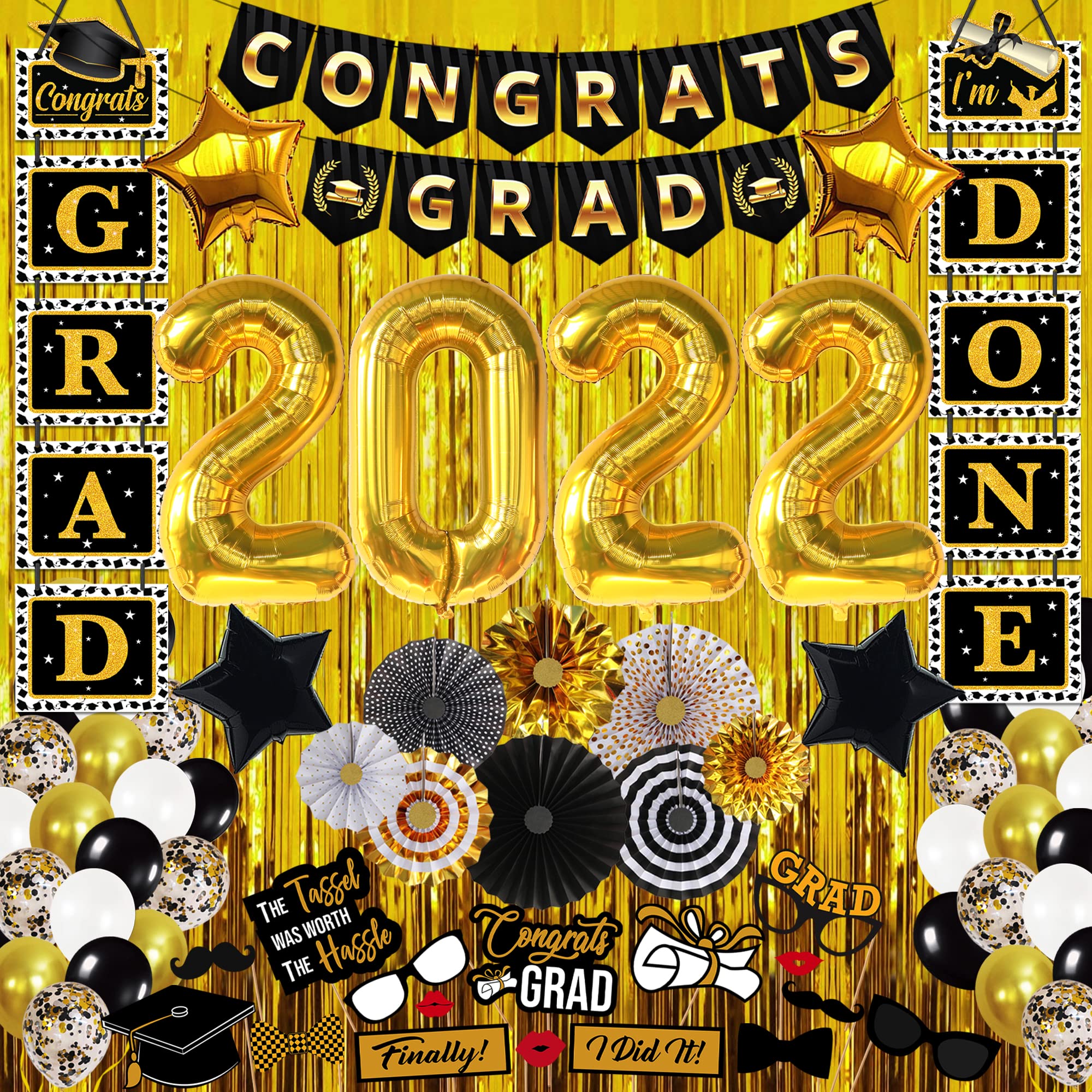Buy Huge Graduation Party Decorations 2022 Pack Of 75 Congrats