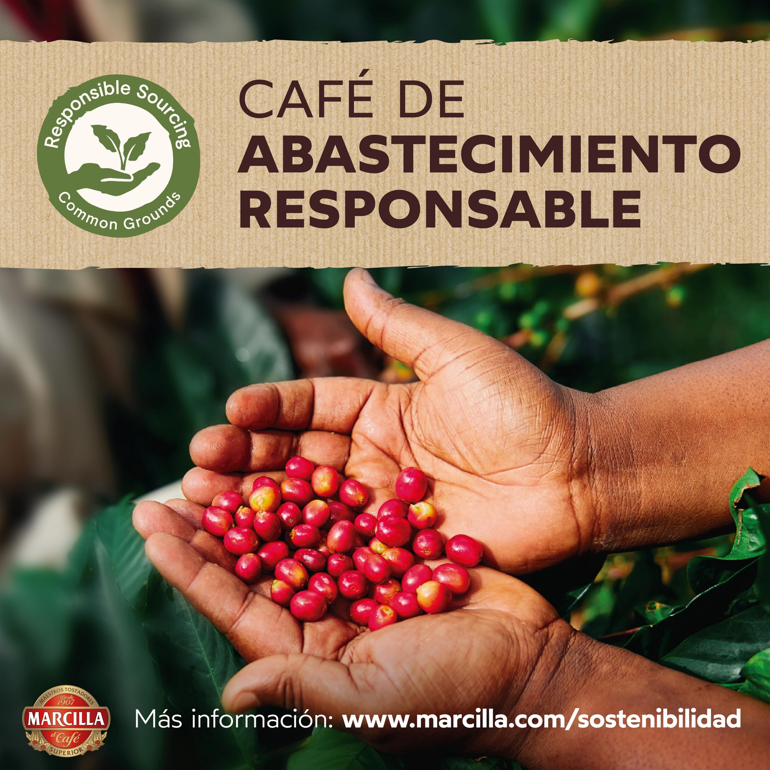 Marcilla Café Molido Mezcla |500 g | Para Cafetera Italiana, de Filtro o Pistón