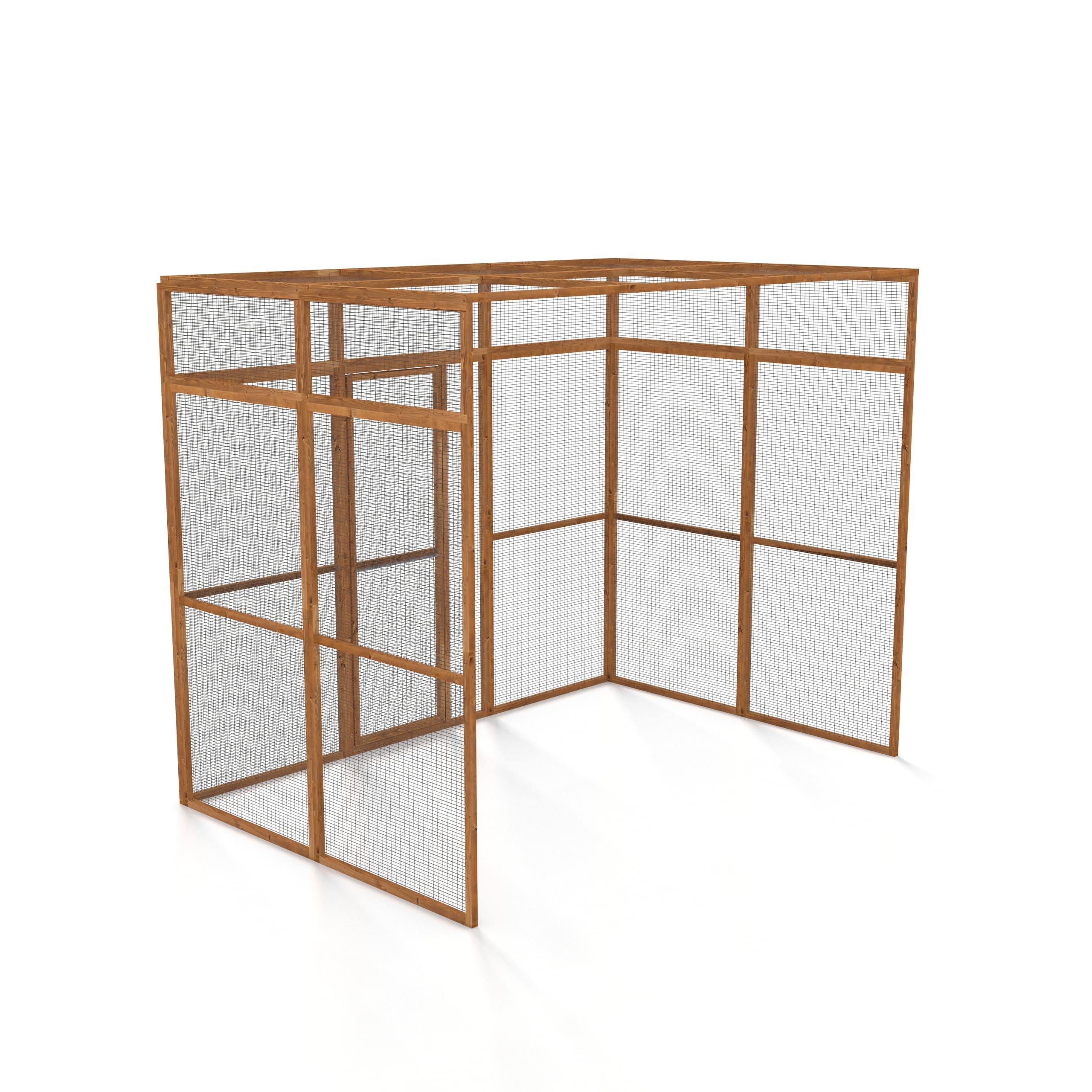 The Hutch Company 3 Sided Wingham Catio & Playpen – Outdoor Cat Enclosures, Shelves, Ramps & Accessories | Safe Outdoor Play for Cats 12 Different Sizes to suit all Homes (9ft│6ft│7.2ft) — view 4