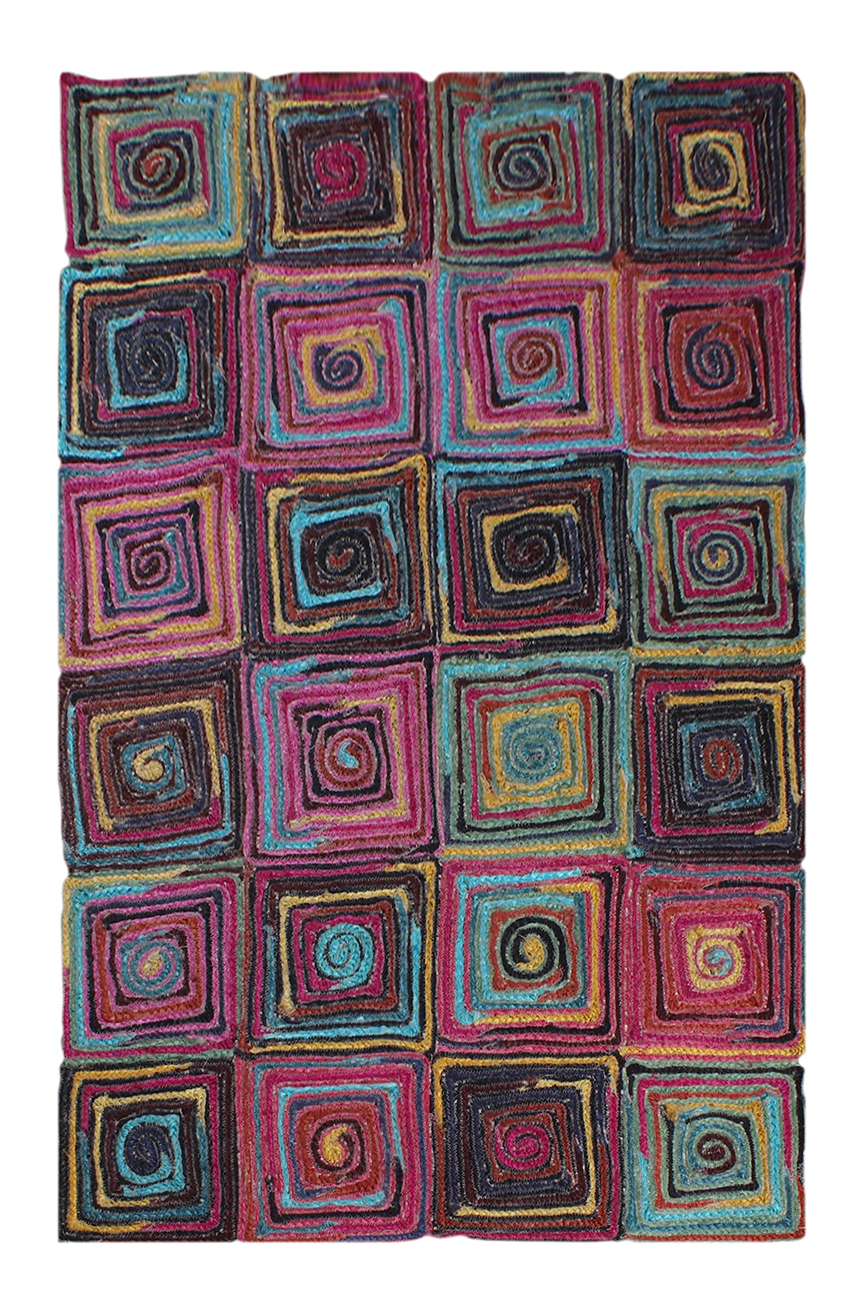 Tapis de maison et bureau multicolore 120x180 pour terrasse et jardin