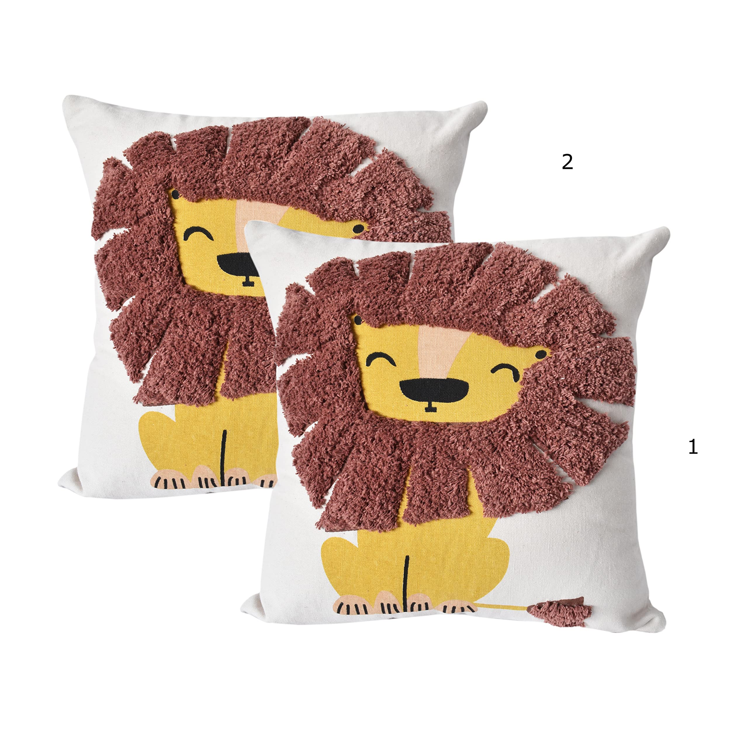 Set of 2 Super Soft Cotton Digital Printed Tufted Decorative Square Cushion Covers for Couch Bed Bedroom Car Living Room Sofa with Invisible Zipper 16x16 Inch Multicolor (B0BPSXQP2Z) Amazon Price History, Amazon Price Tracker