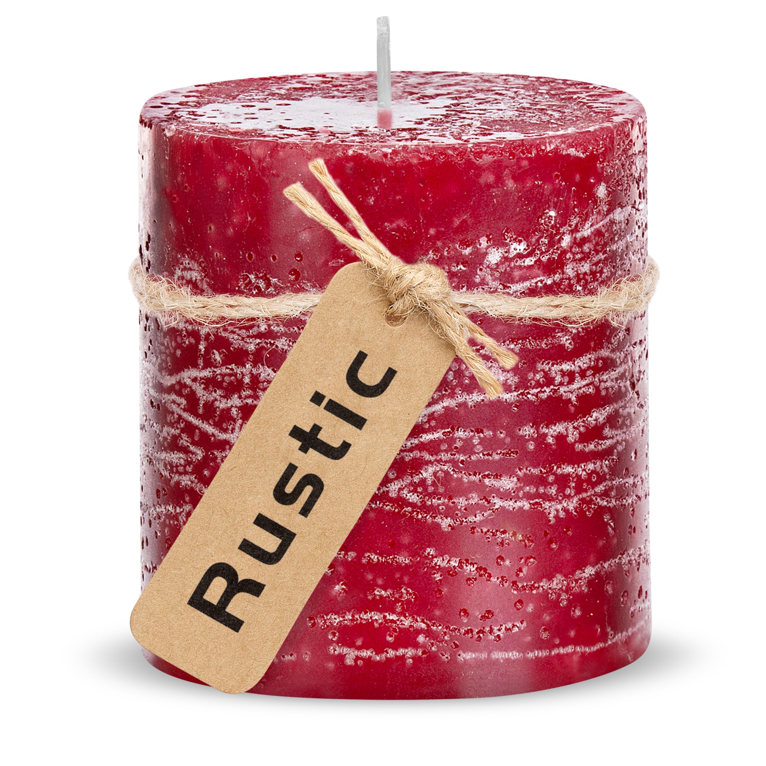 Set Di 4 Candele Natalizie 'Spiced Christmas' - Profumo Arancia E Chiodi Di Garofano, 20x170 Mm, Per Decorazioni