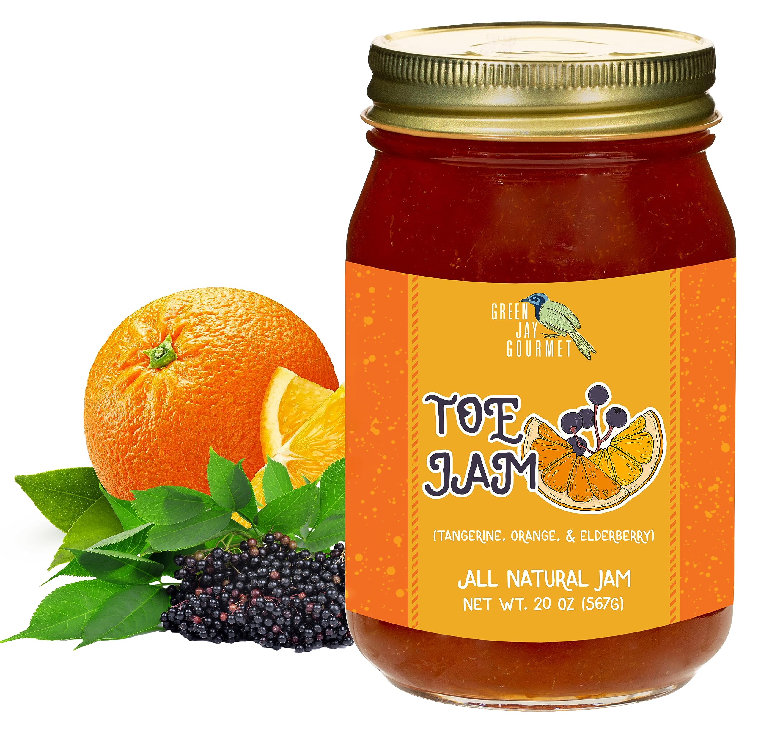Amazon.com: Green Jay Gourmet TOE Jam - All-Natural Fruit Jam